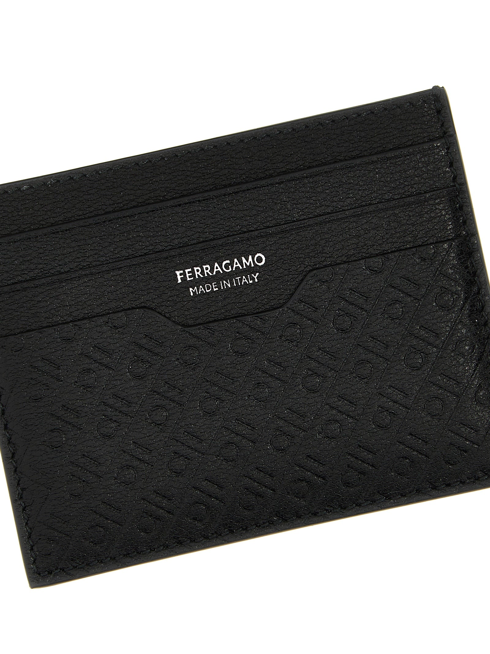 Ferragamo 'Mini Embossed' Card Holder