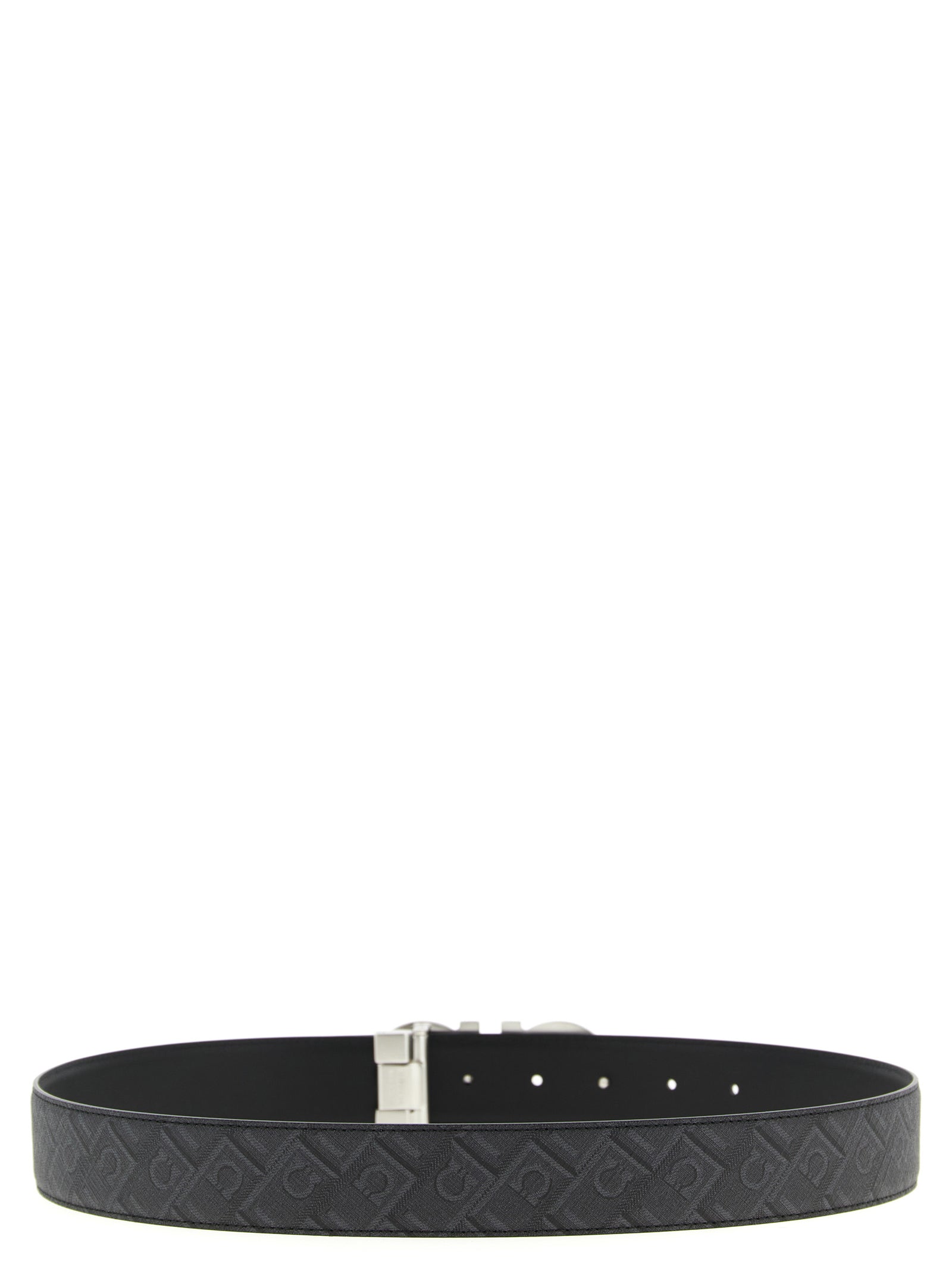 Ferragamo 'Gancini' Print Reversible Belt