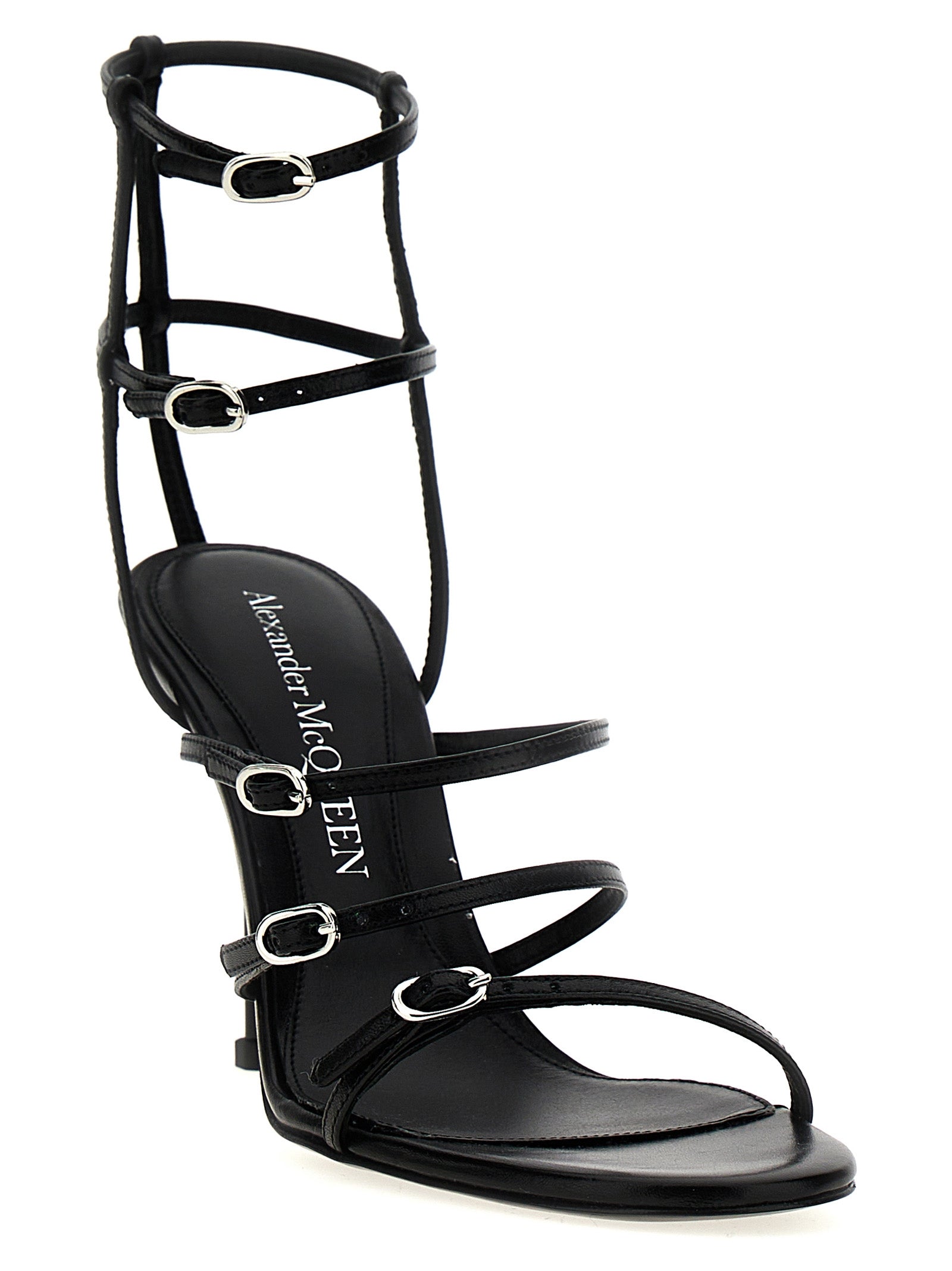 Alexander Mcqueen Strap Leather Sandals