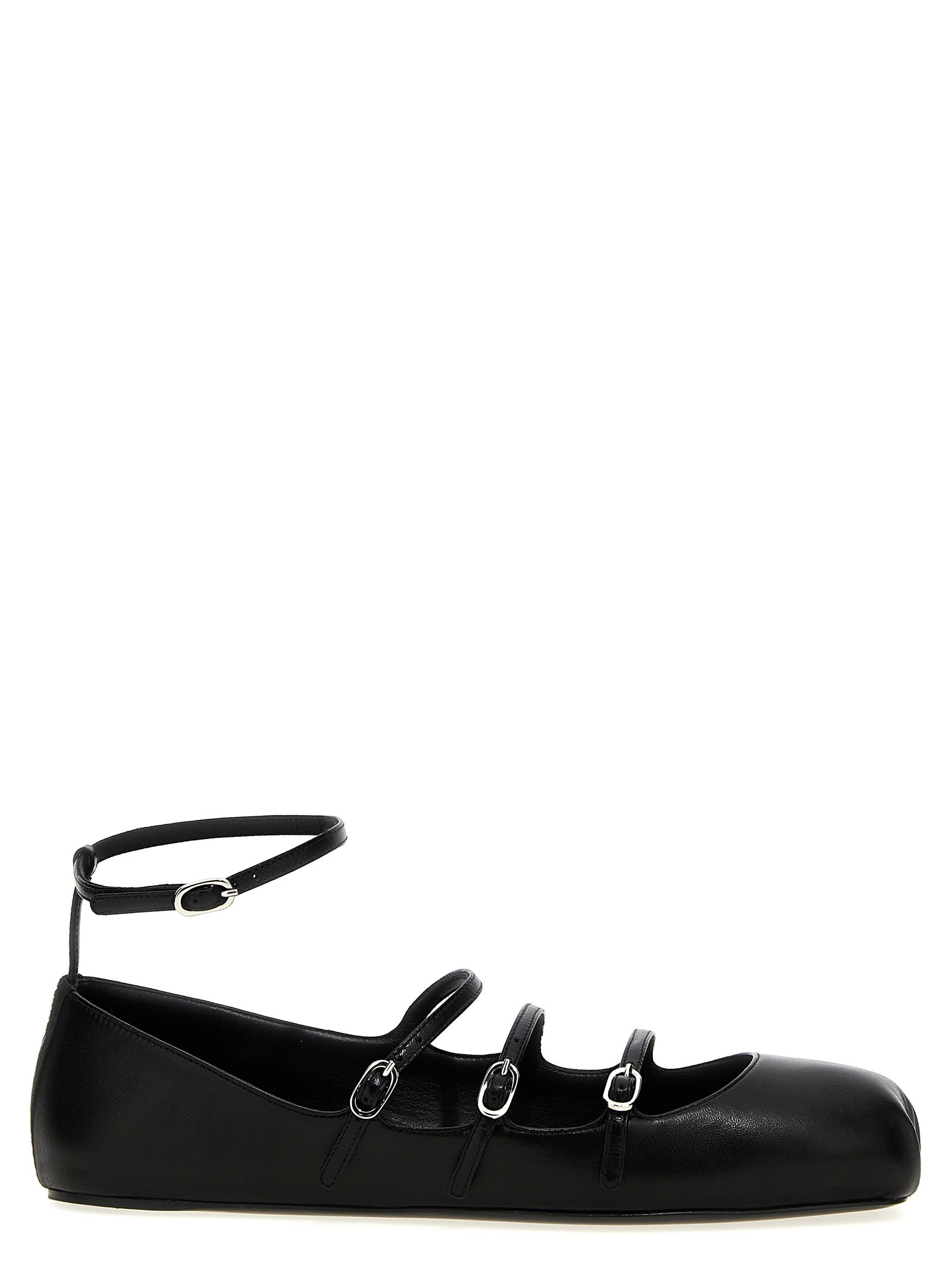 Alexander Mcqueen Leather Strap Ballet Flats