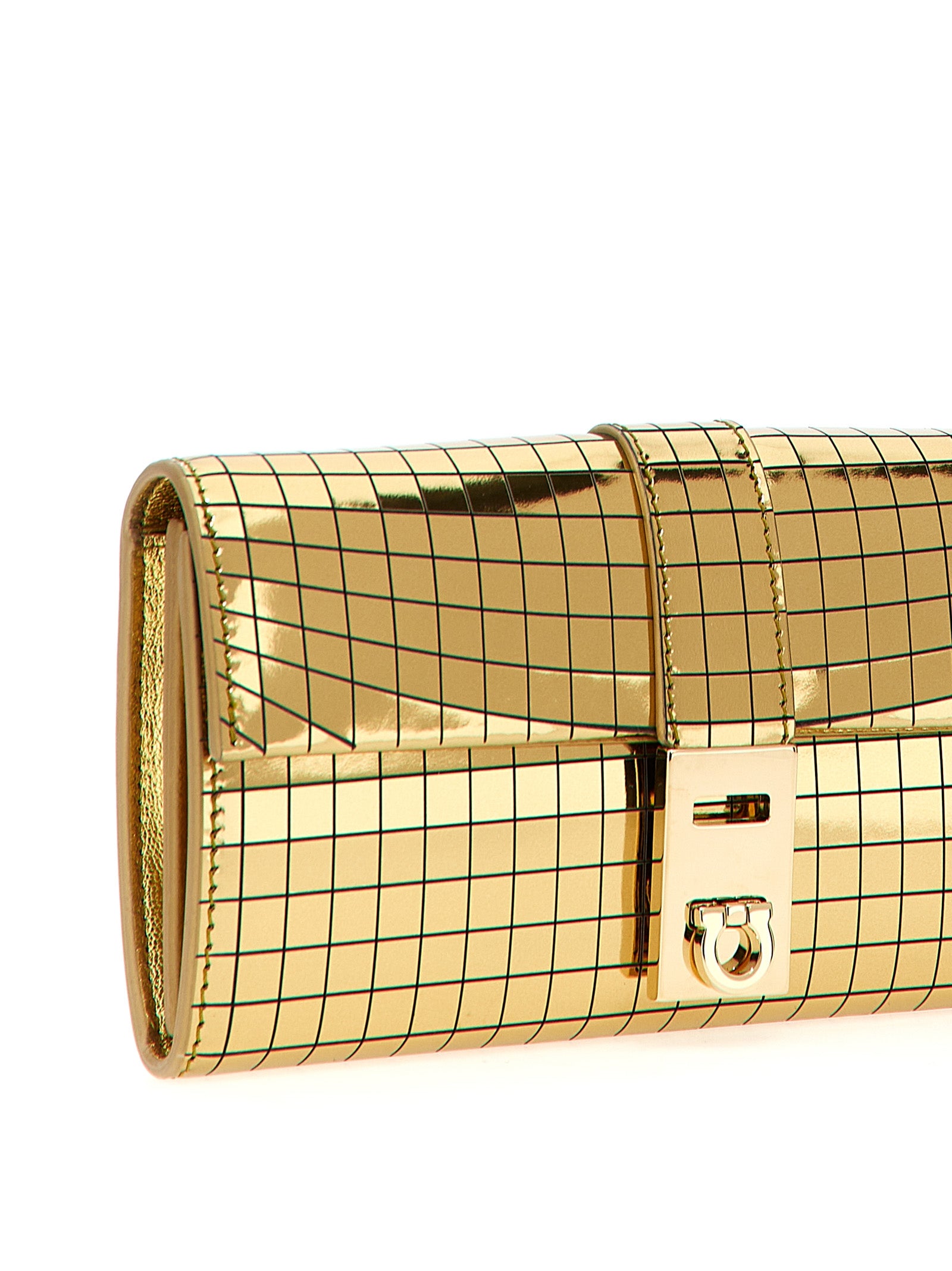 Ferragamo 'Lux Gold' Wallet On Chain