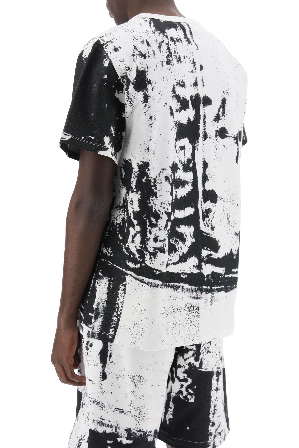 Alexander McQueen Fold Print T-Shirt White