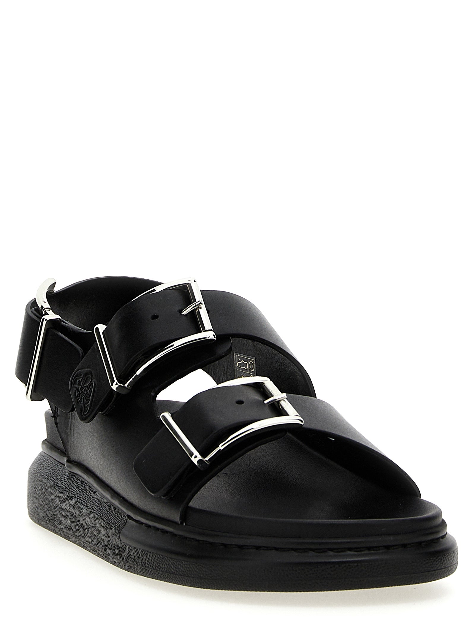 Alexander Mcqueen Buckle Leather Sandals