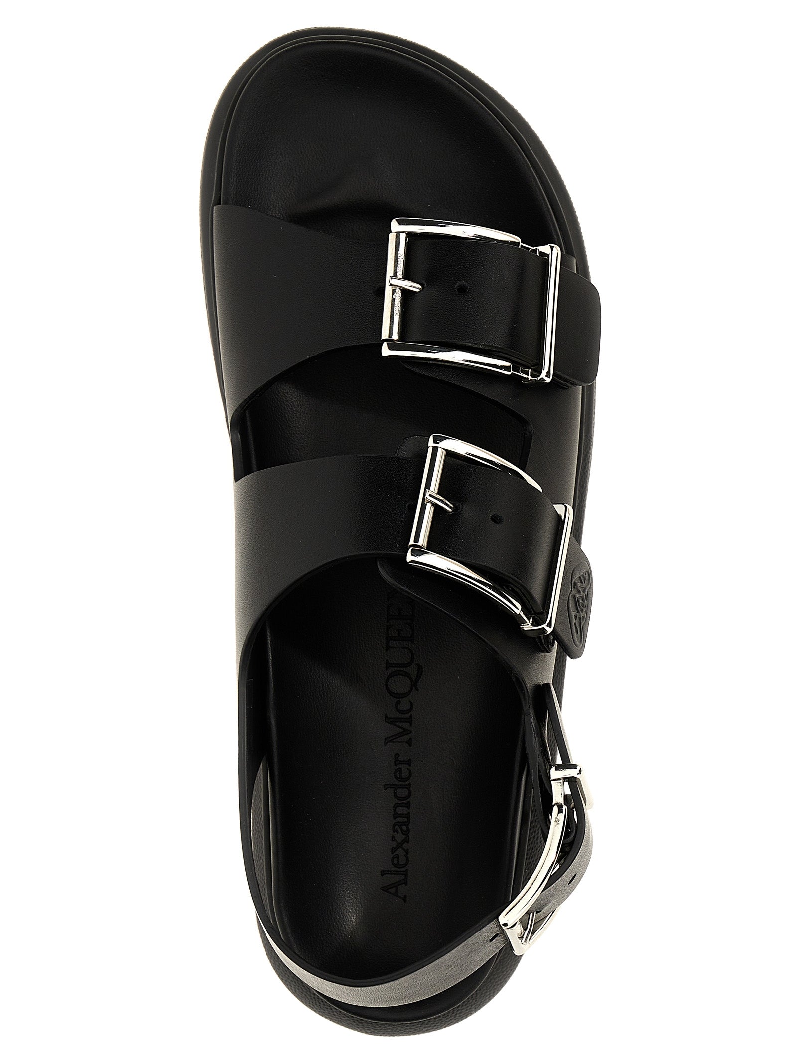 Alexander Mcqueen Buckle Leather Sandals