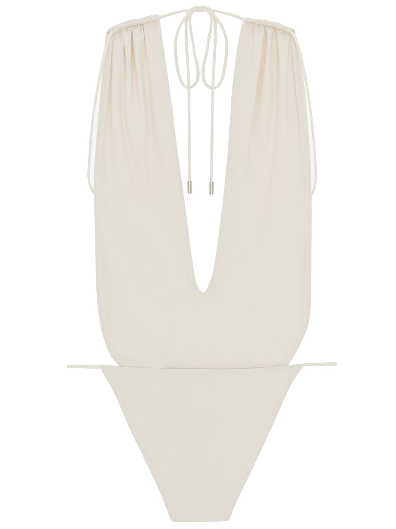 Saint Laurent High-Leg One-Piece Swimsuit