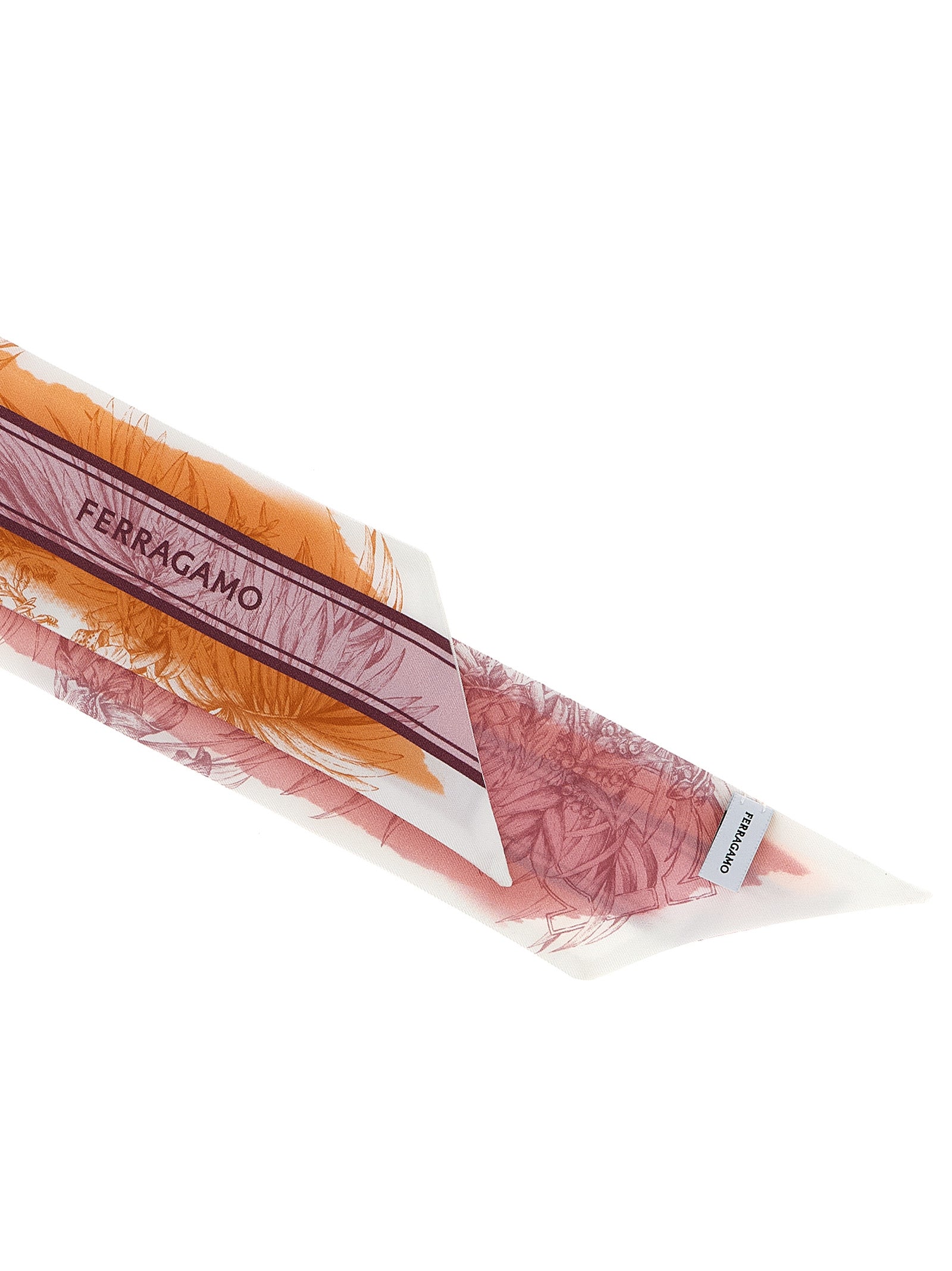 Ferragamo Bandeau 'Gravure' Print