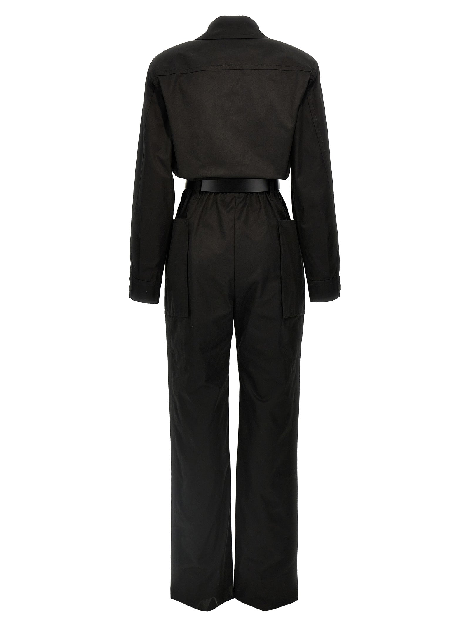 Saint Laurent One-Piece Belt Twill Suit