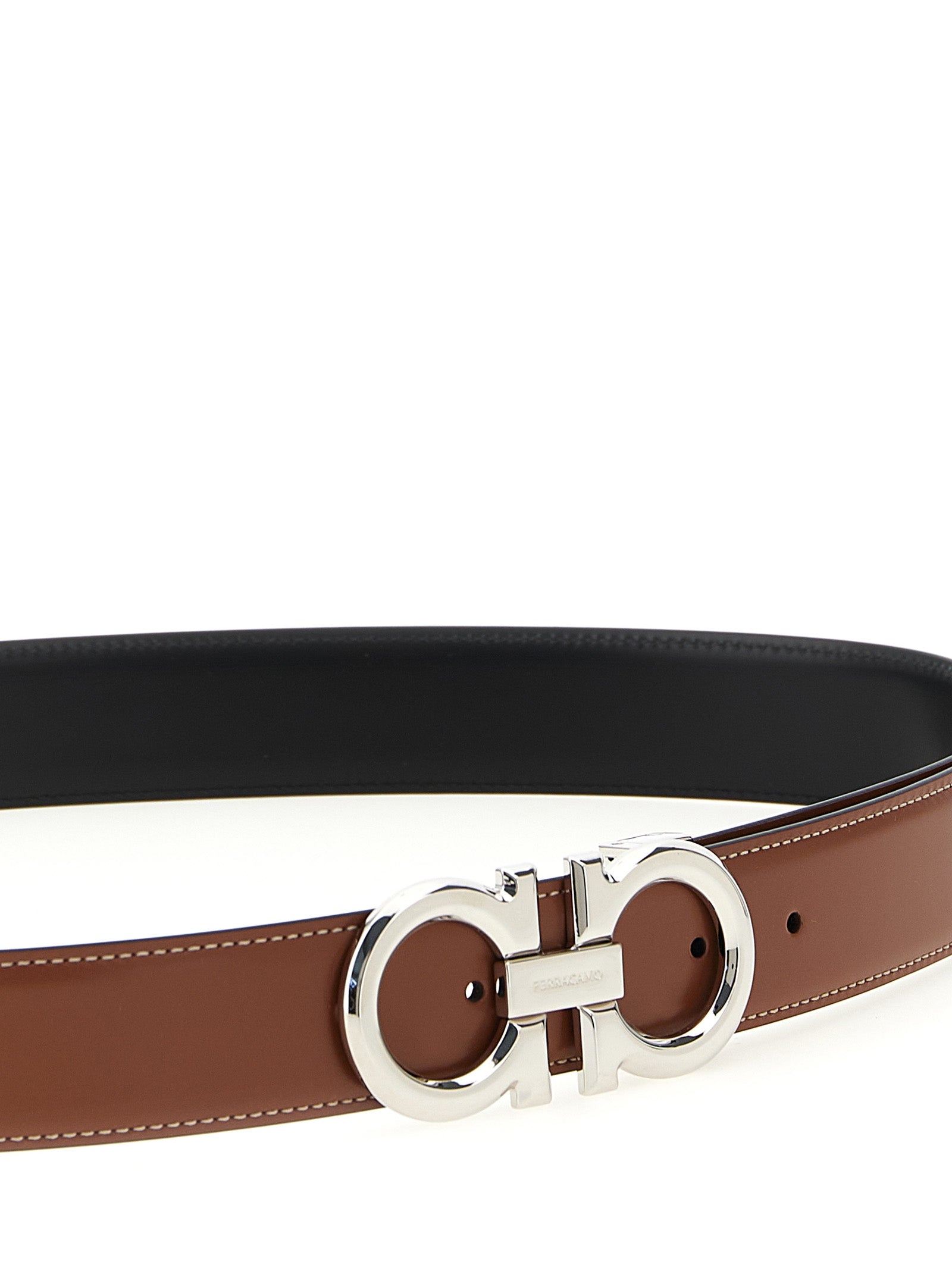 Ferragamo 'Gancini' Reversible Belt