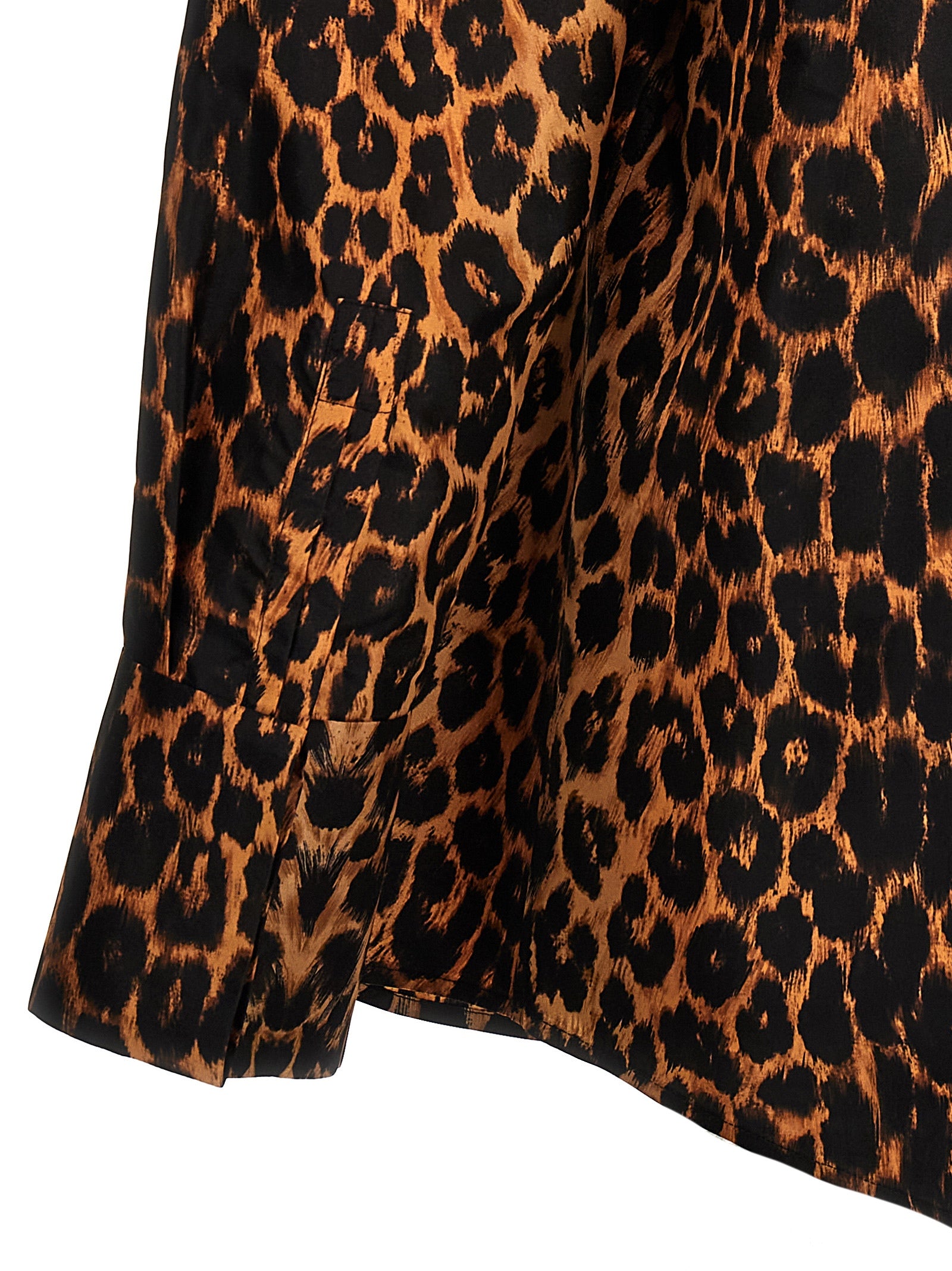 Saint Laurent Leopard Print Taffeta Shirt