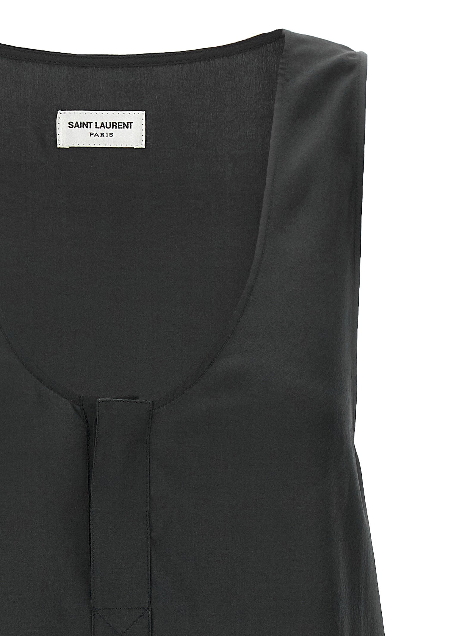 Saint Laurent Silk Tank Top