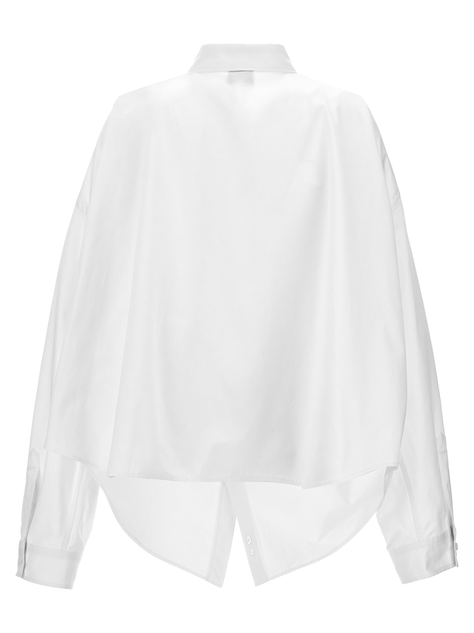 Balenciaga Asymmetric Shirt With Logo Embroidery