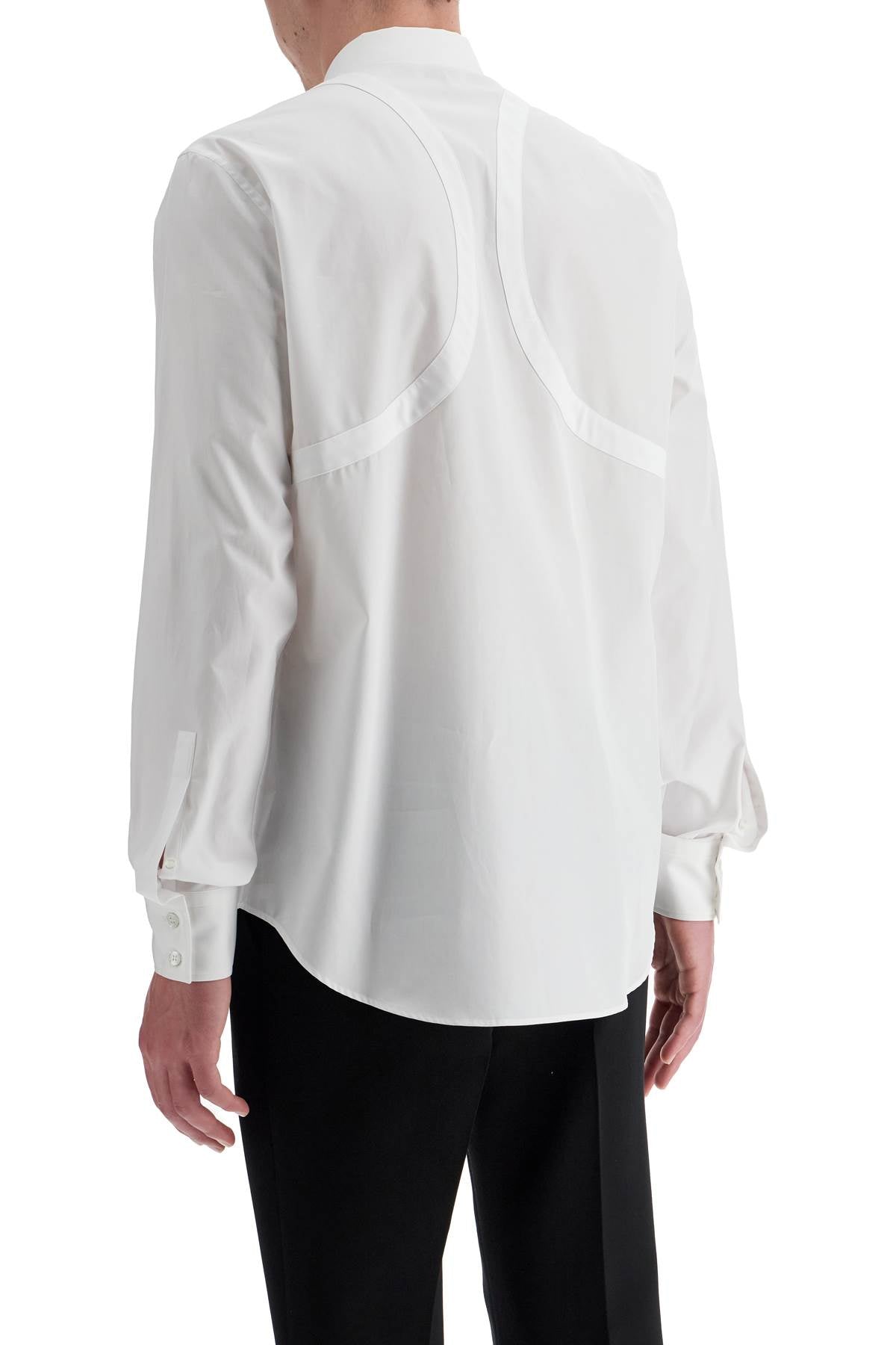 Alexander Mcqueen Poplin Harness Shirt For Men