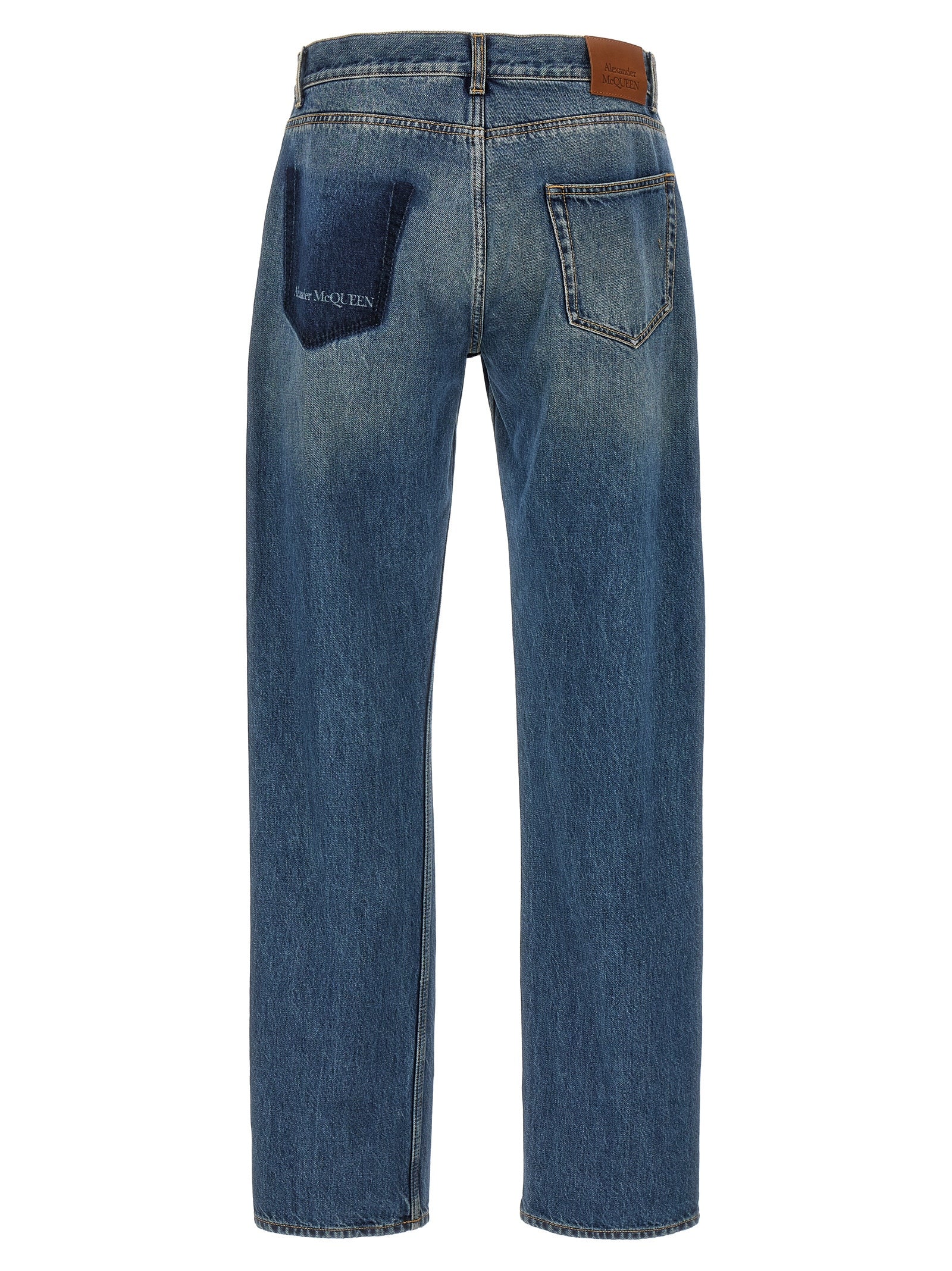 Mcqueen Trompe L'Oeil Pocket Jeans