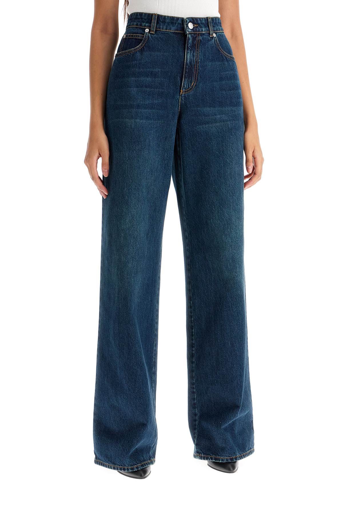 Alexander Mcqueen Wide Leg Jeans