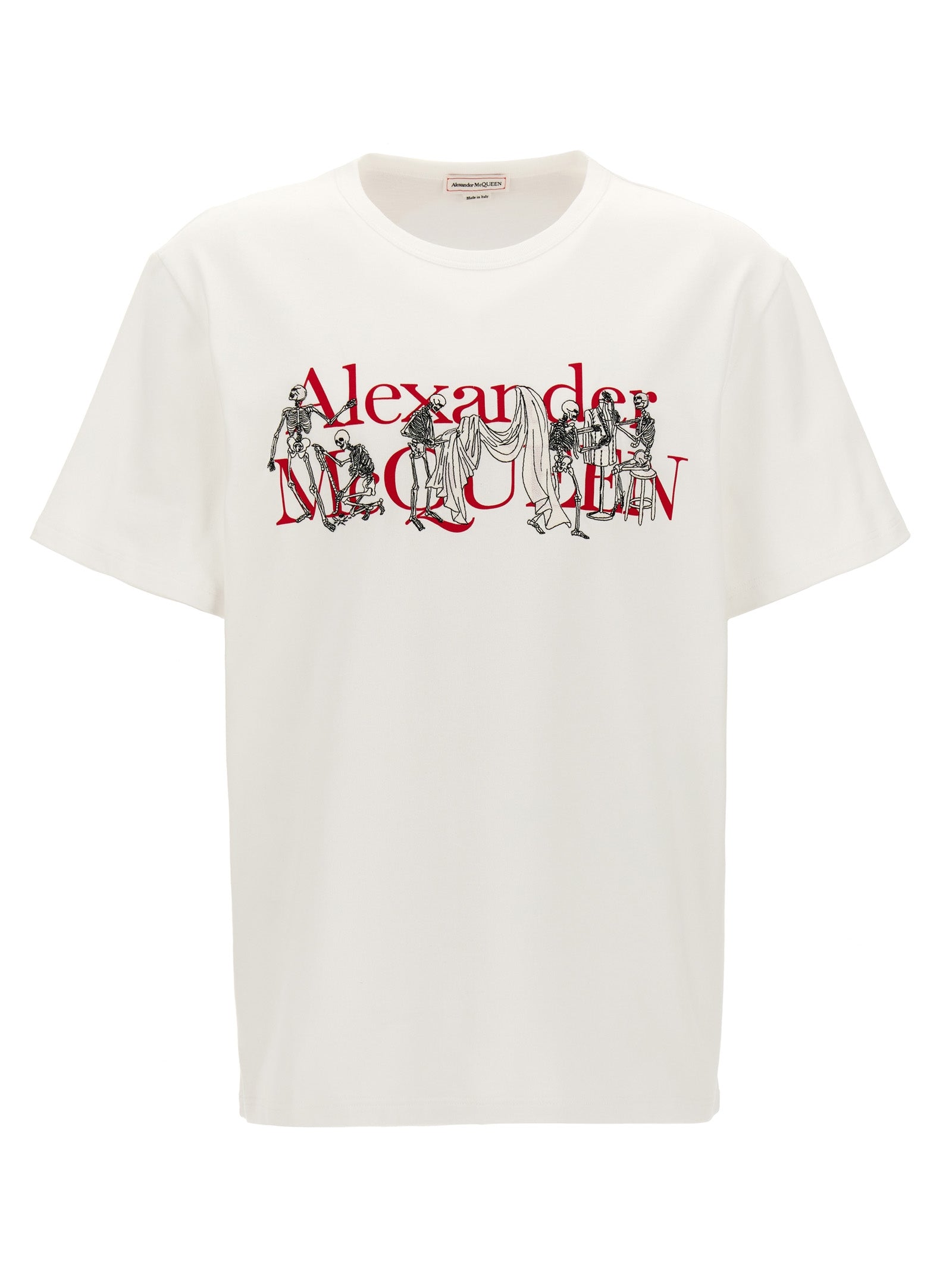 Alexander Mcqueen Embroidery Logo Print T-Shirt