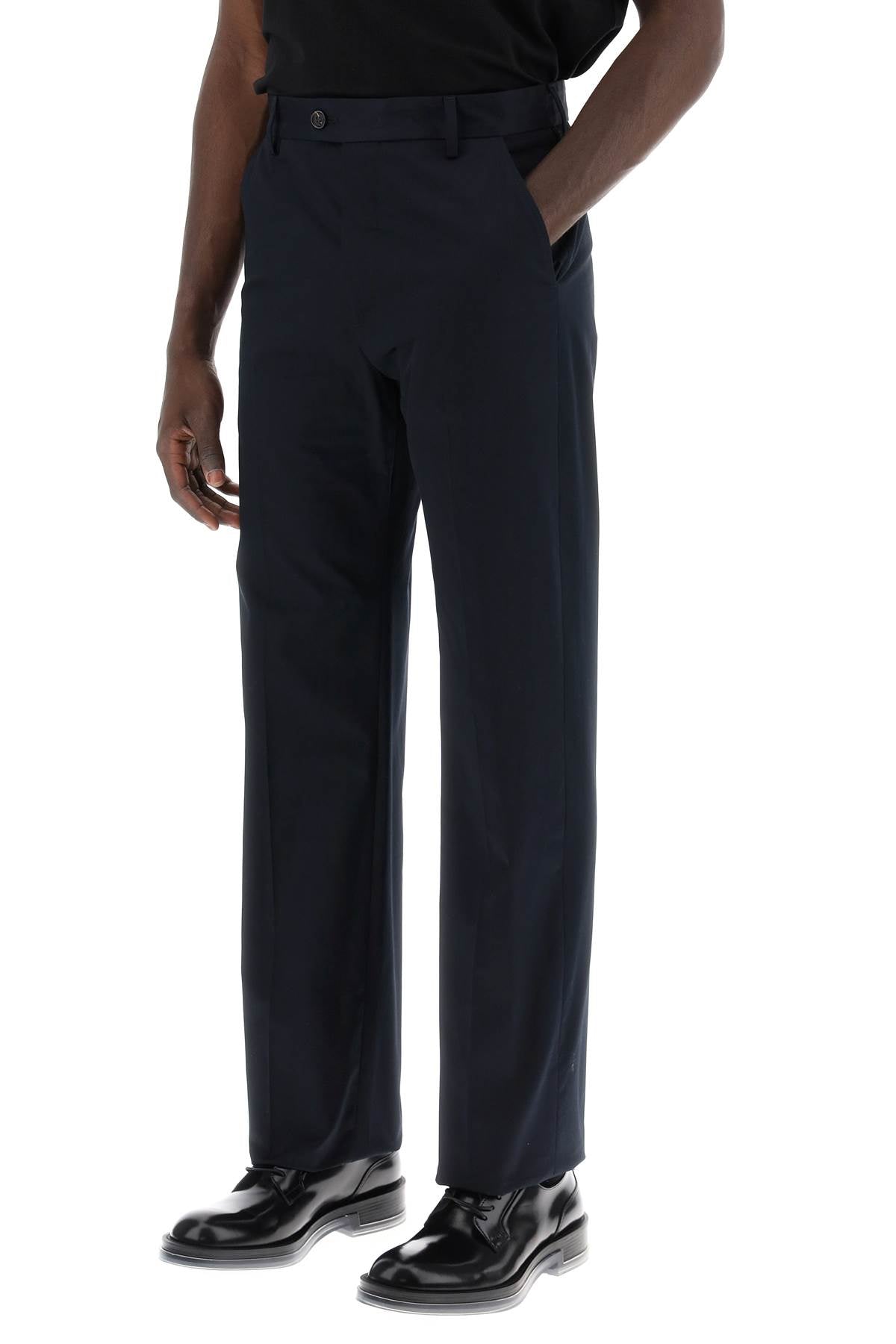 Alexander Mcqueen Chino Pants With Logo Lettering On The