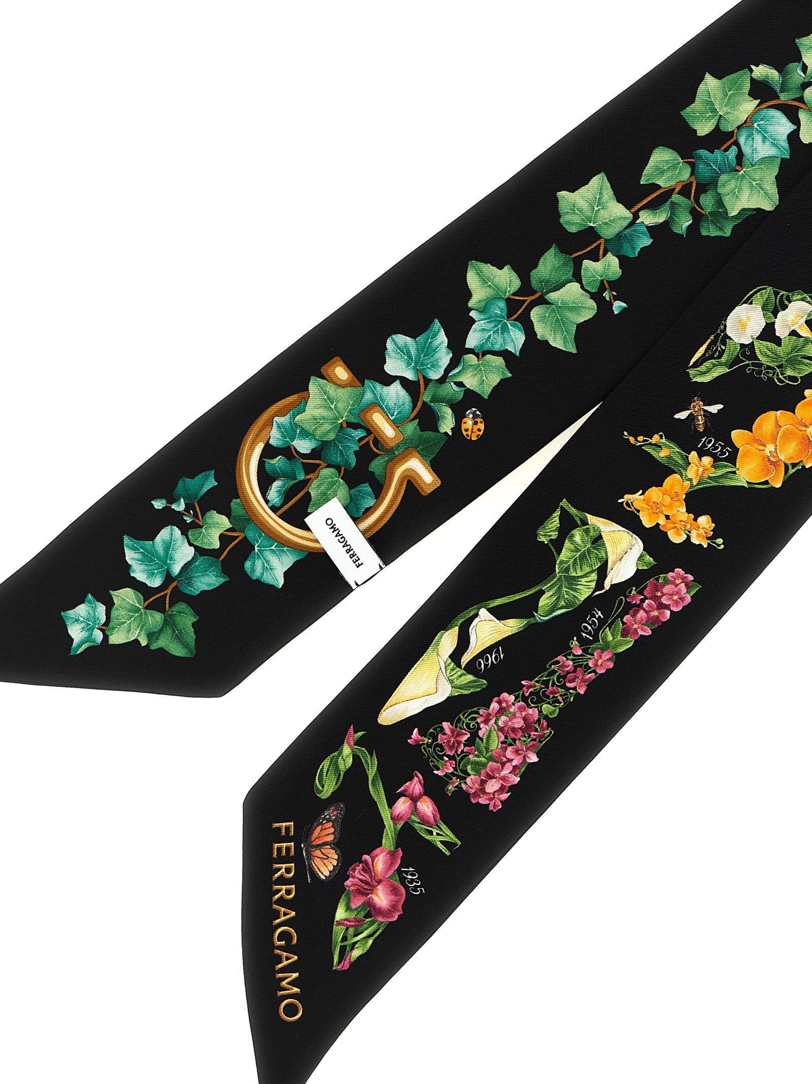 Ferragamo Bandeau 'Eden Shoes' Print