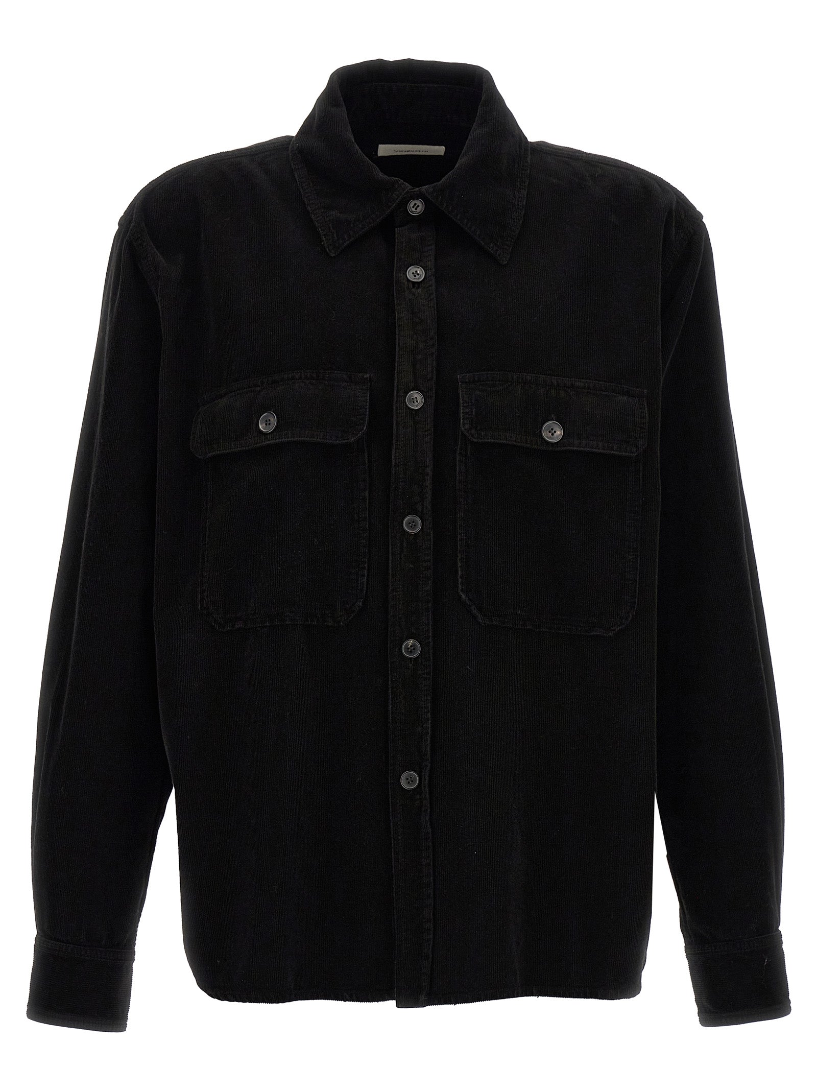 Saint Laurent Ribbed Velvet Shirt