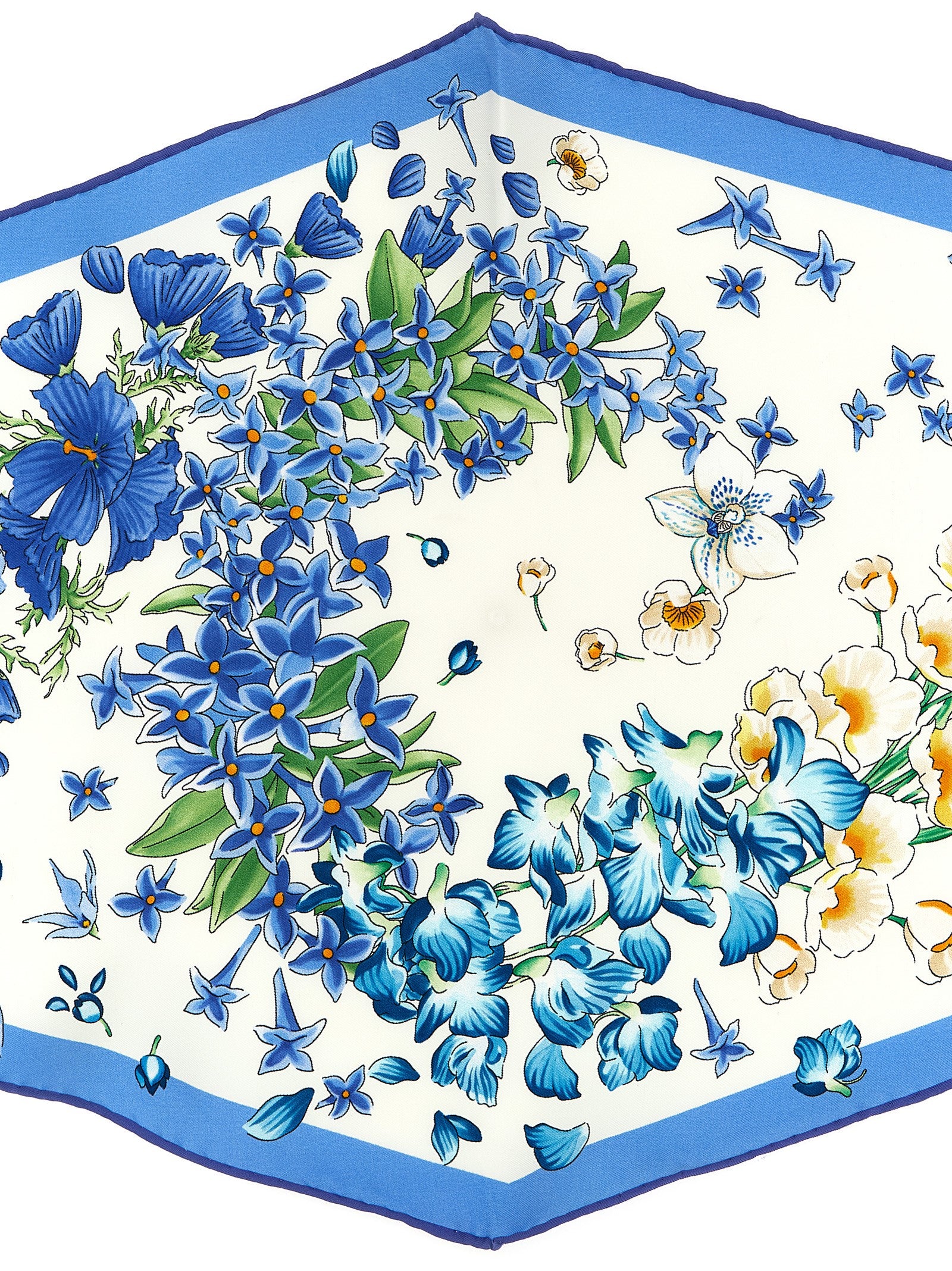 Ferragamo 'Primavera' Print Diamond Scarf