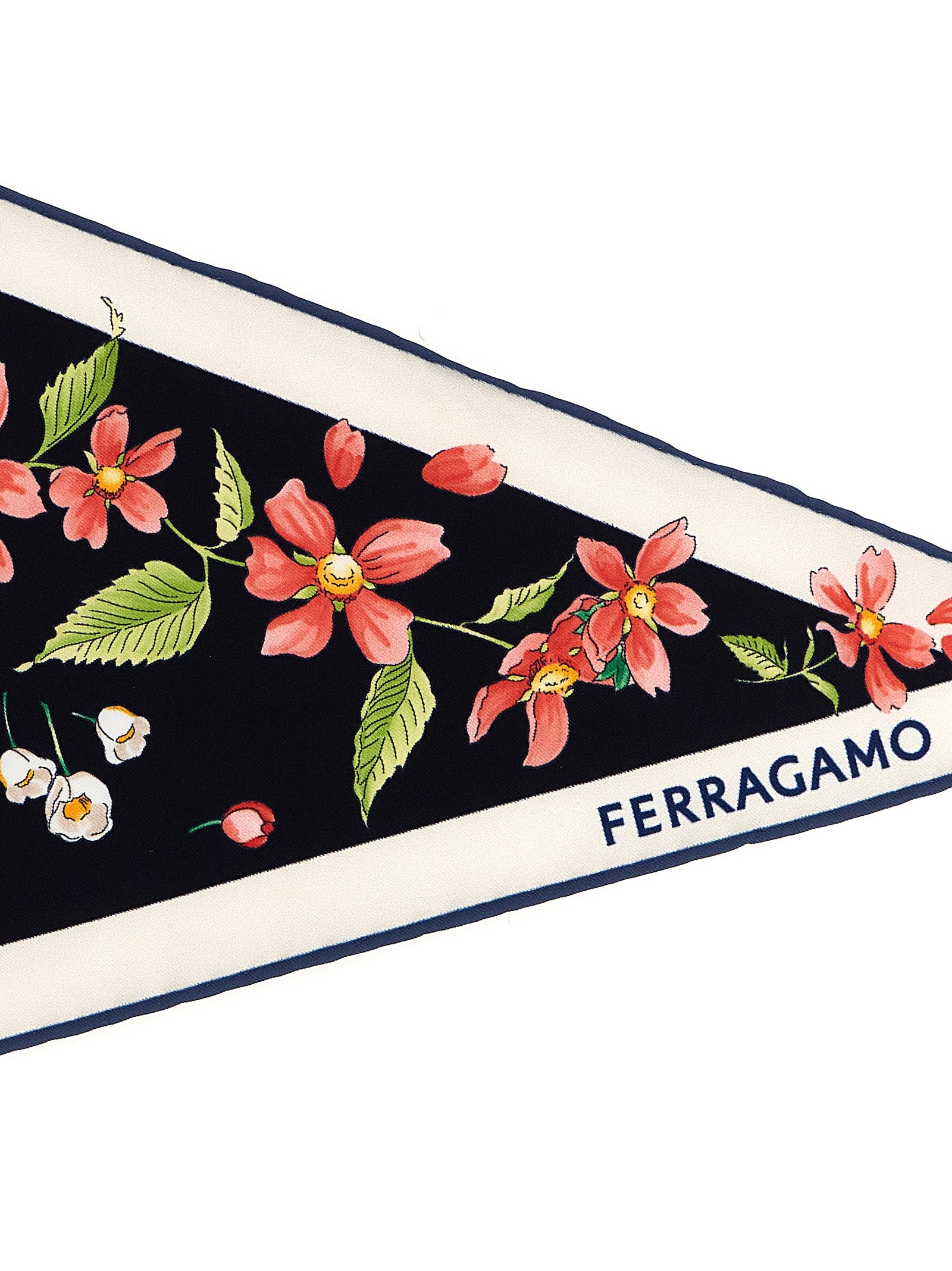 Ferragamo 'Primavera' Print Diamond Scarf