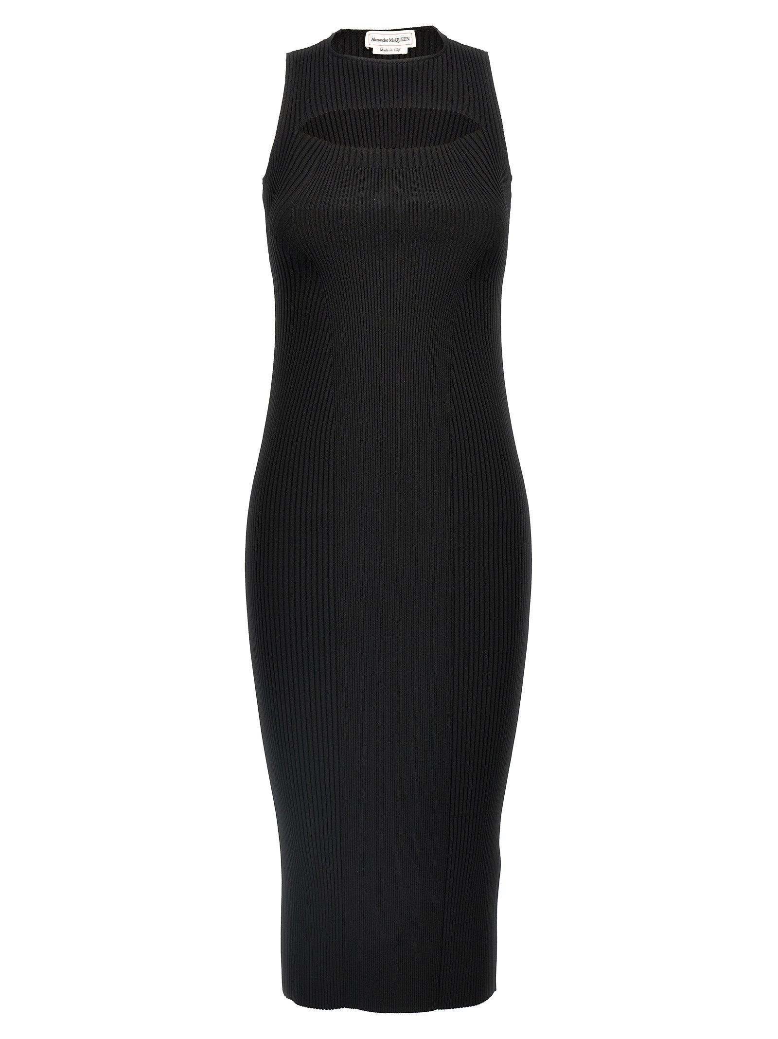 Alexander Mcqueen Ribbed Knit Dress