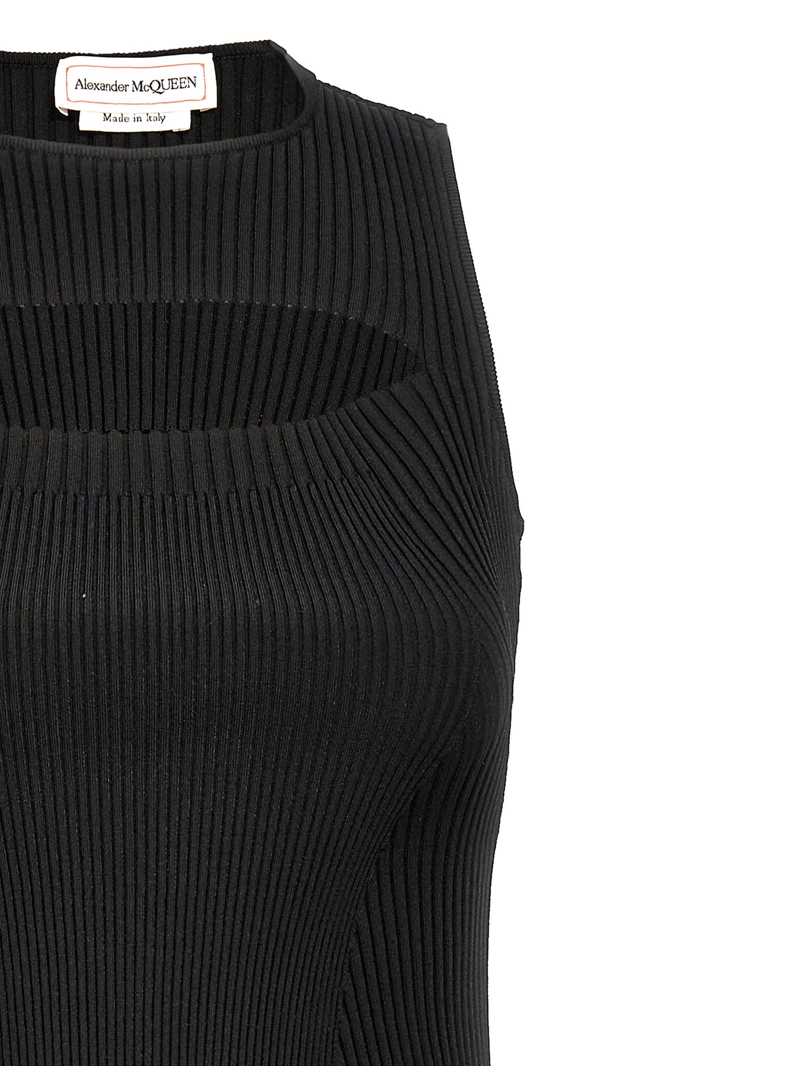 Alexander Mcqueen Ribbed Knit Dress