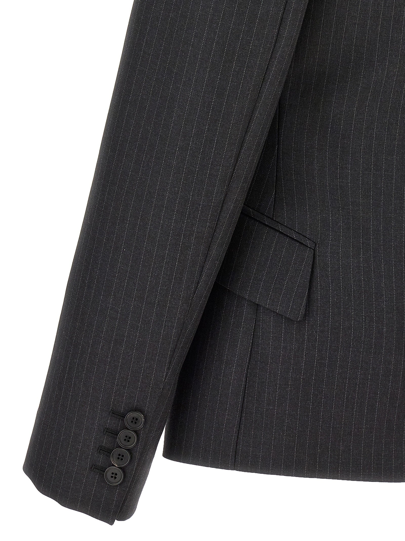 Alexander Mcqueen Single-Breasted Pinstripe Blazer