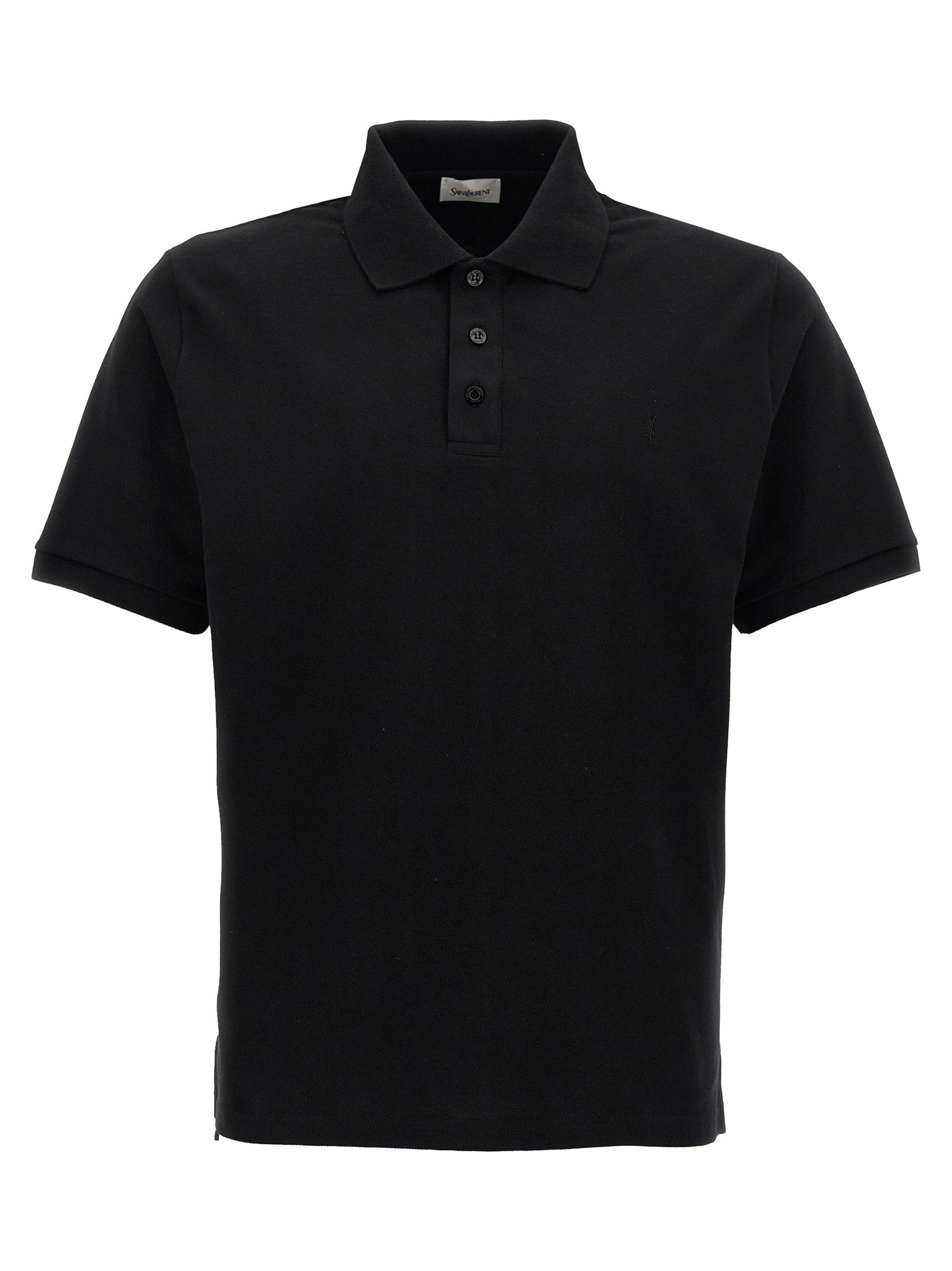 Saint Laurent Logo Embroidery Polo Shirt