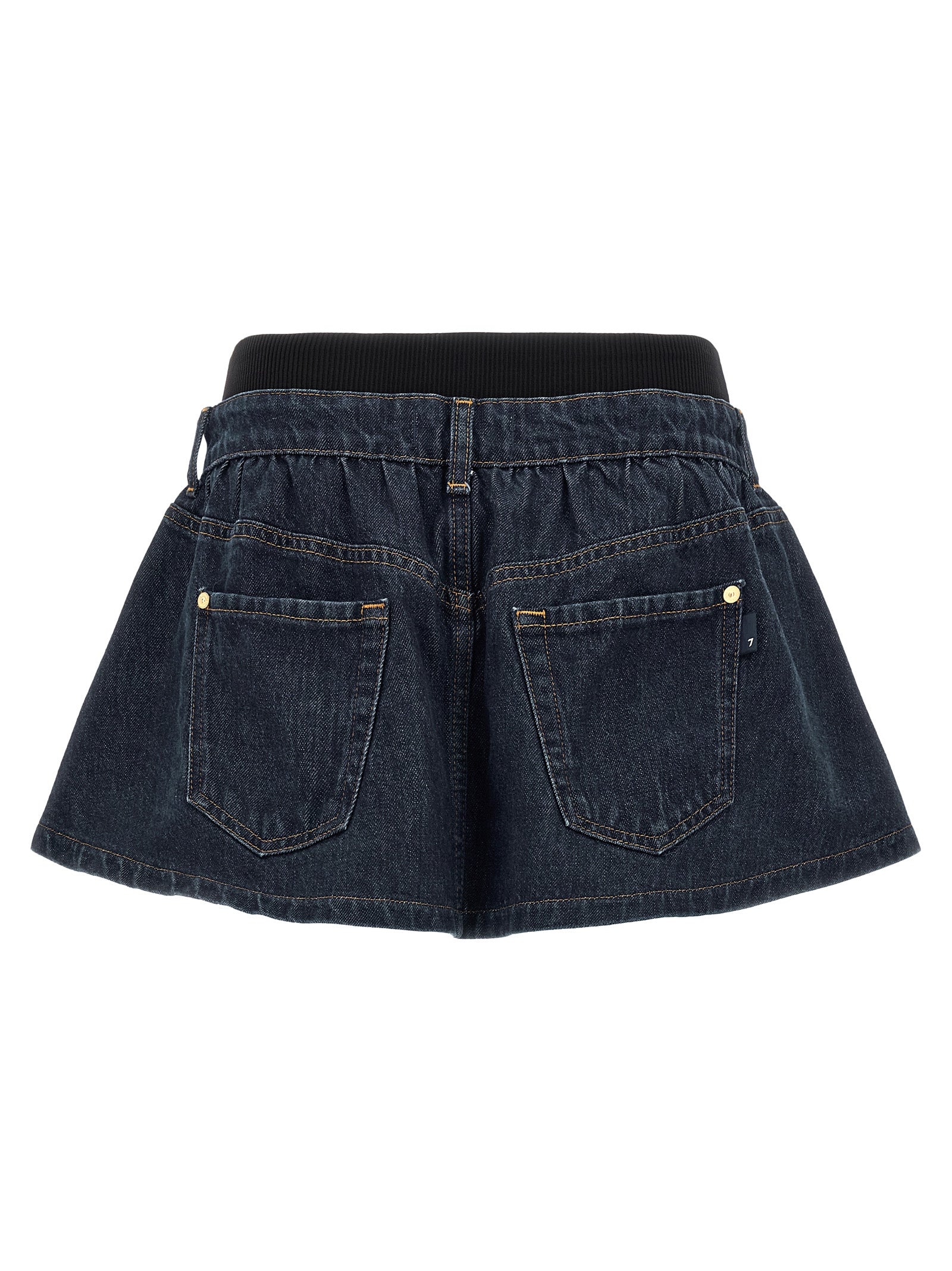 7 For All Mankind 'Banded Mini' Skirt