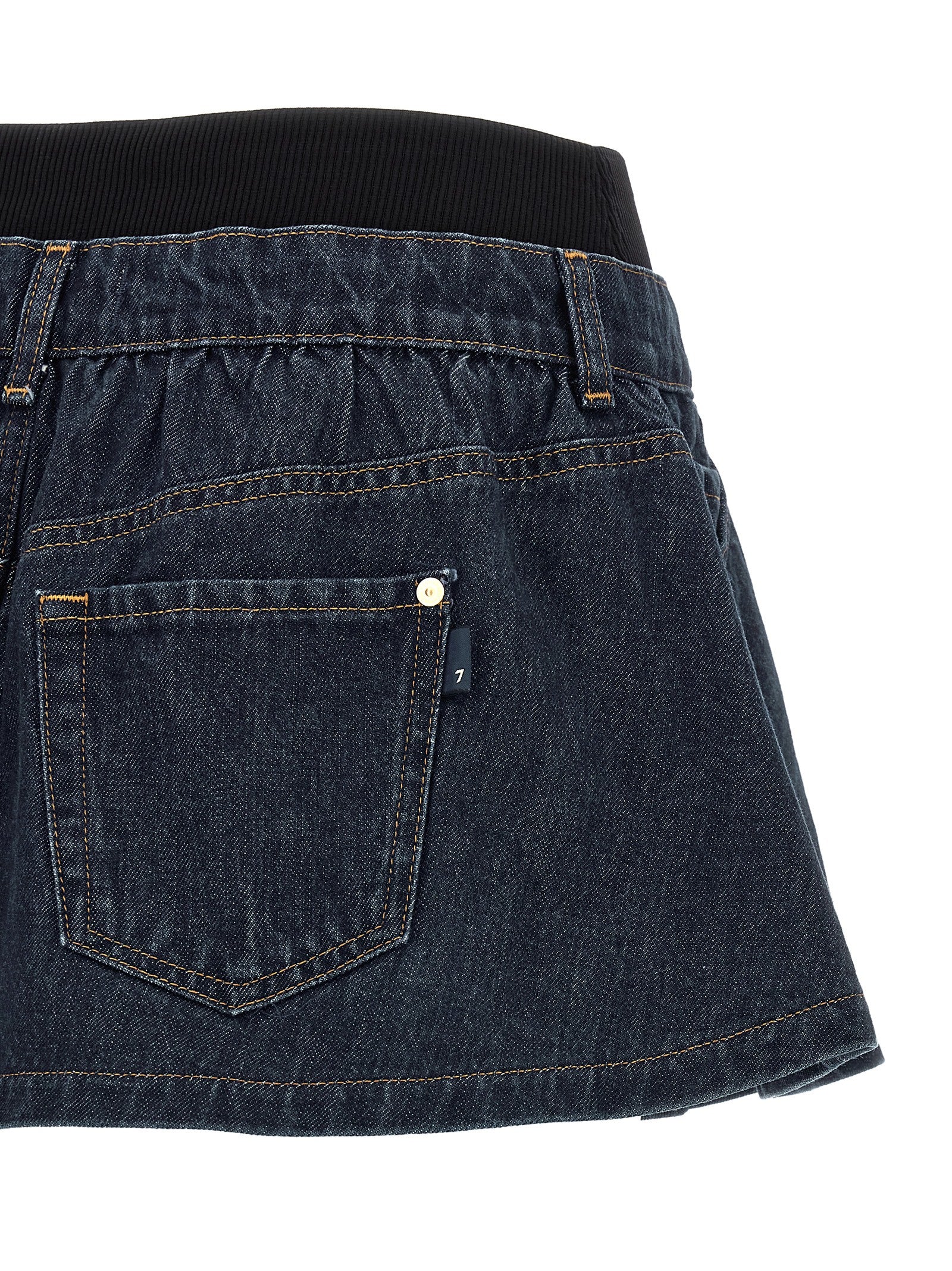 7 For All Mankind 'Banded Mini' Skirt