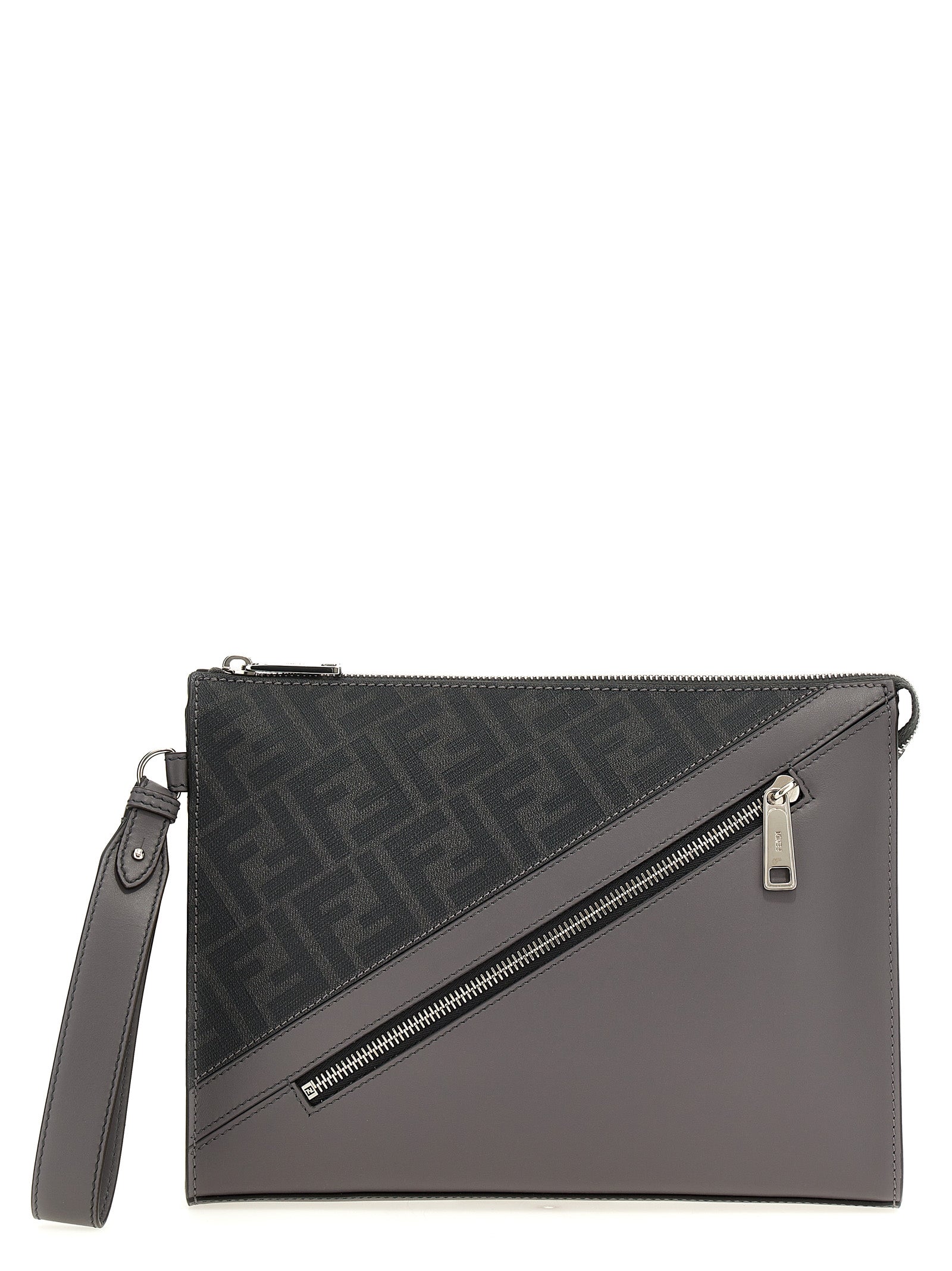 Fendi 'Fendi Diagonal' Flat Pouch