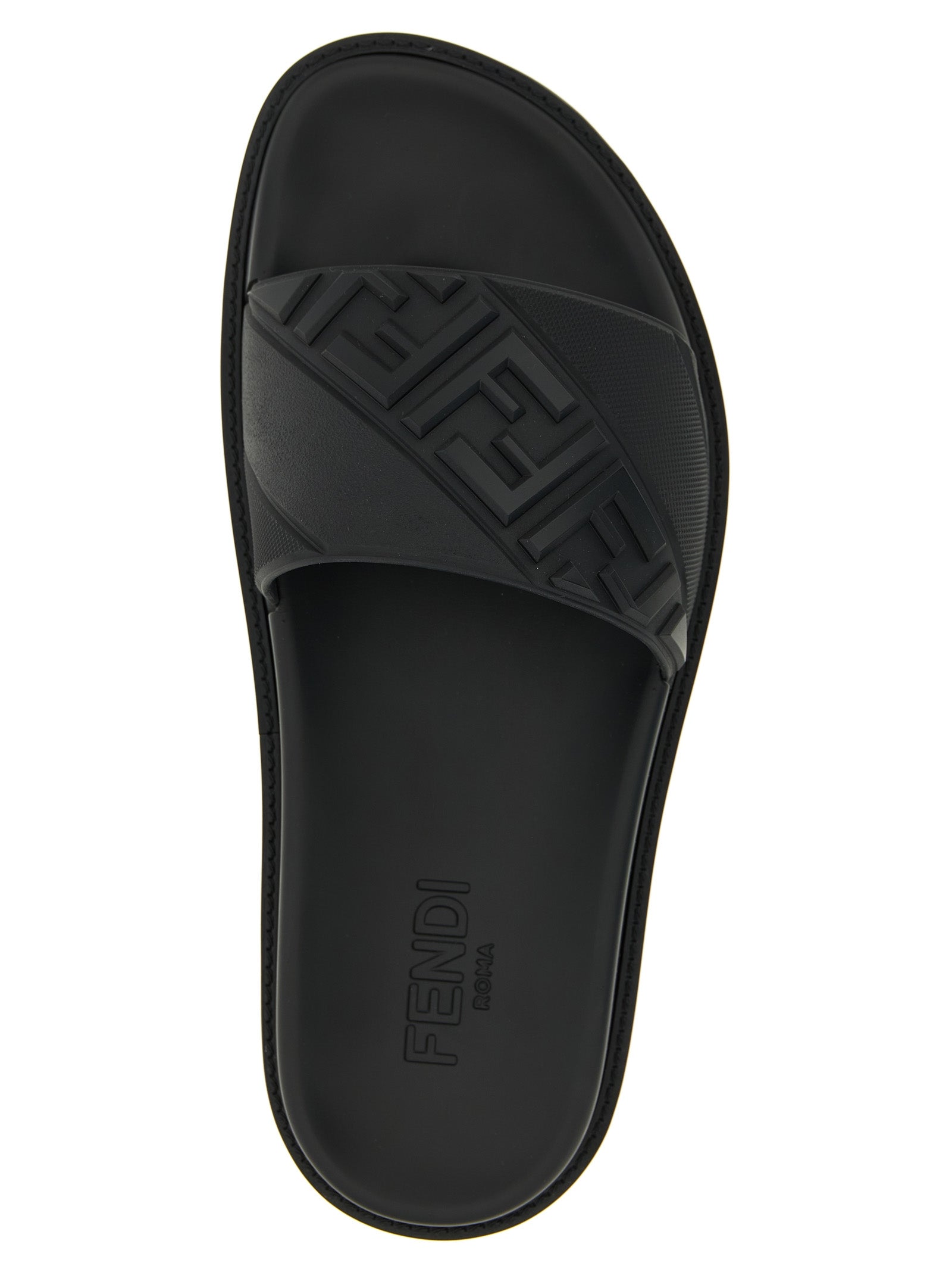 Fendi Logo Band Slides