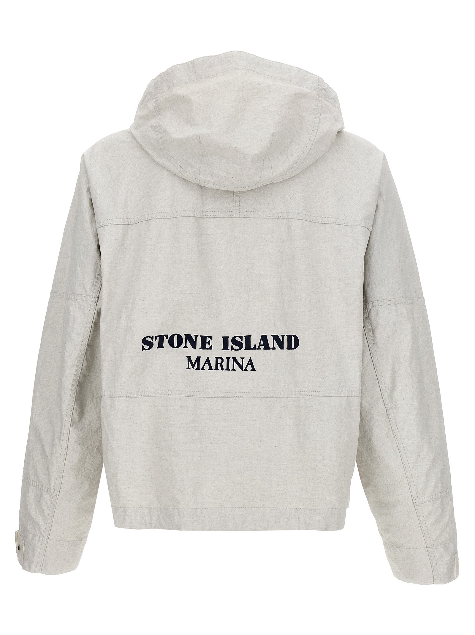 Stone Island 'Raw Plated Linen S.I. Marina' Jacket