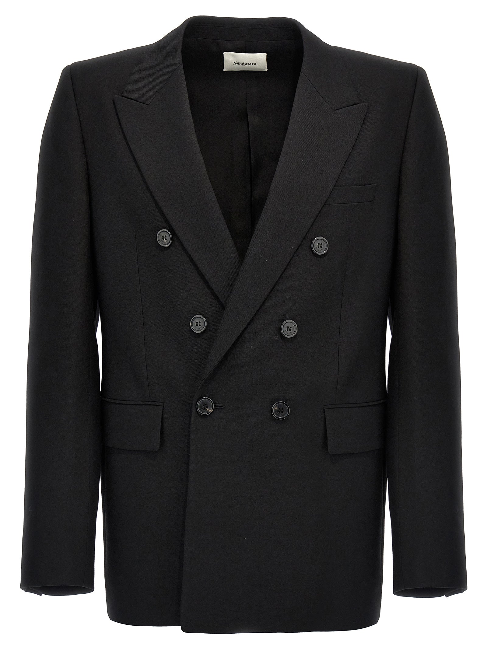 Saint Laurent Double-Breasted Wool Blazer