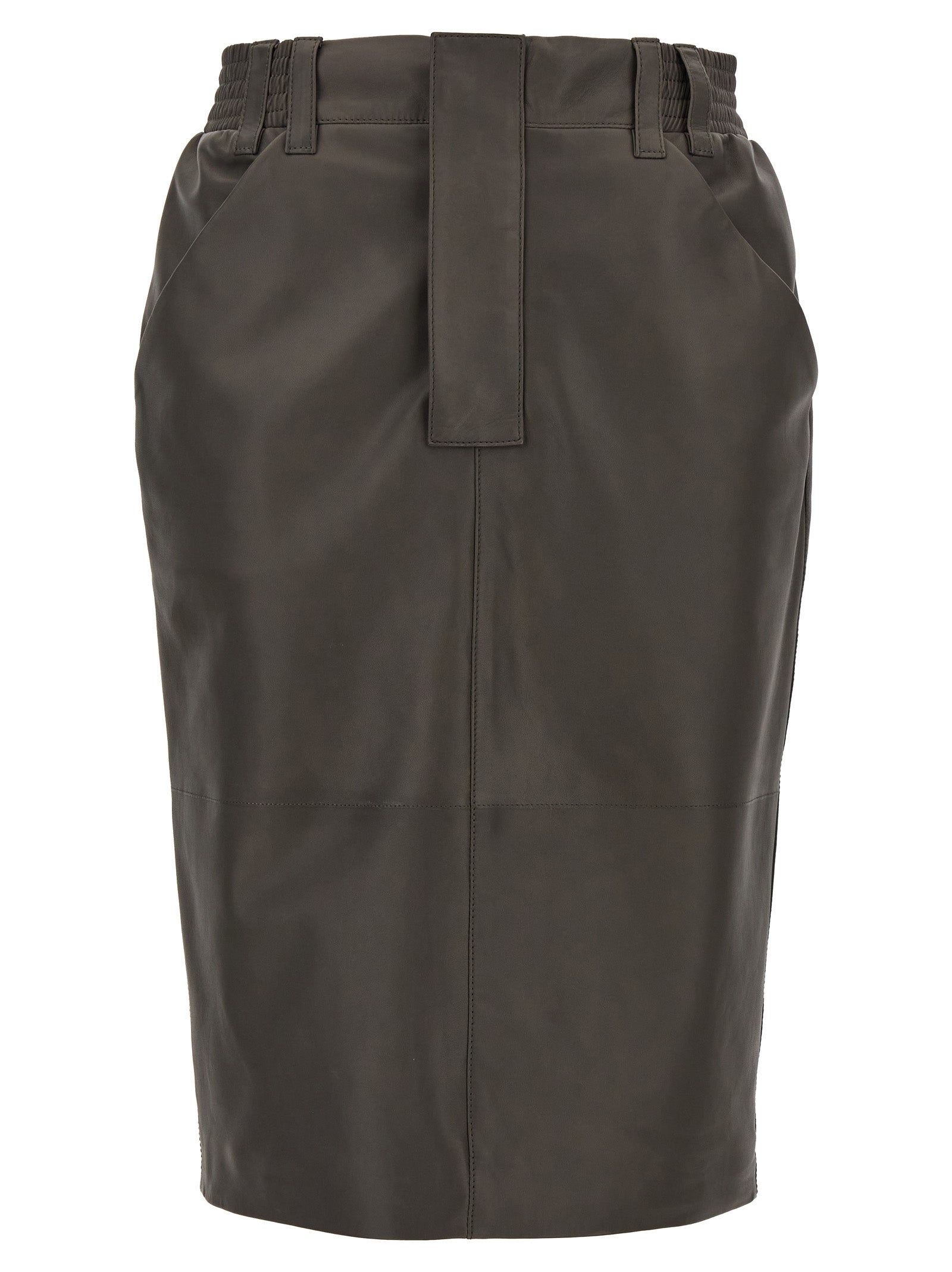 Saint Laurent Leather Skirt