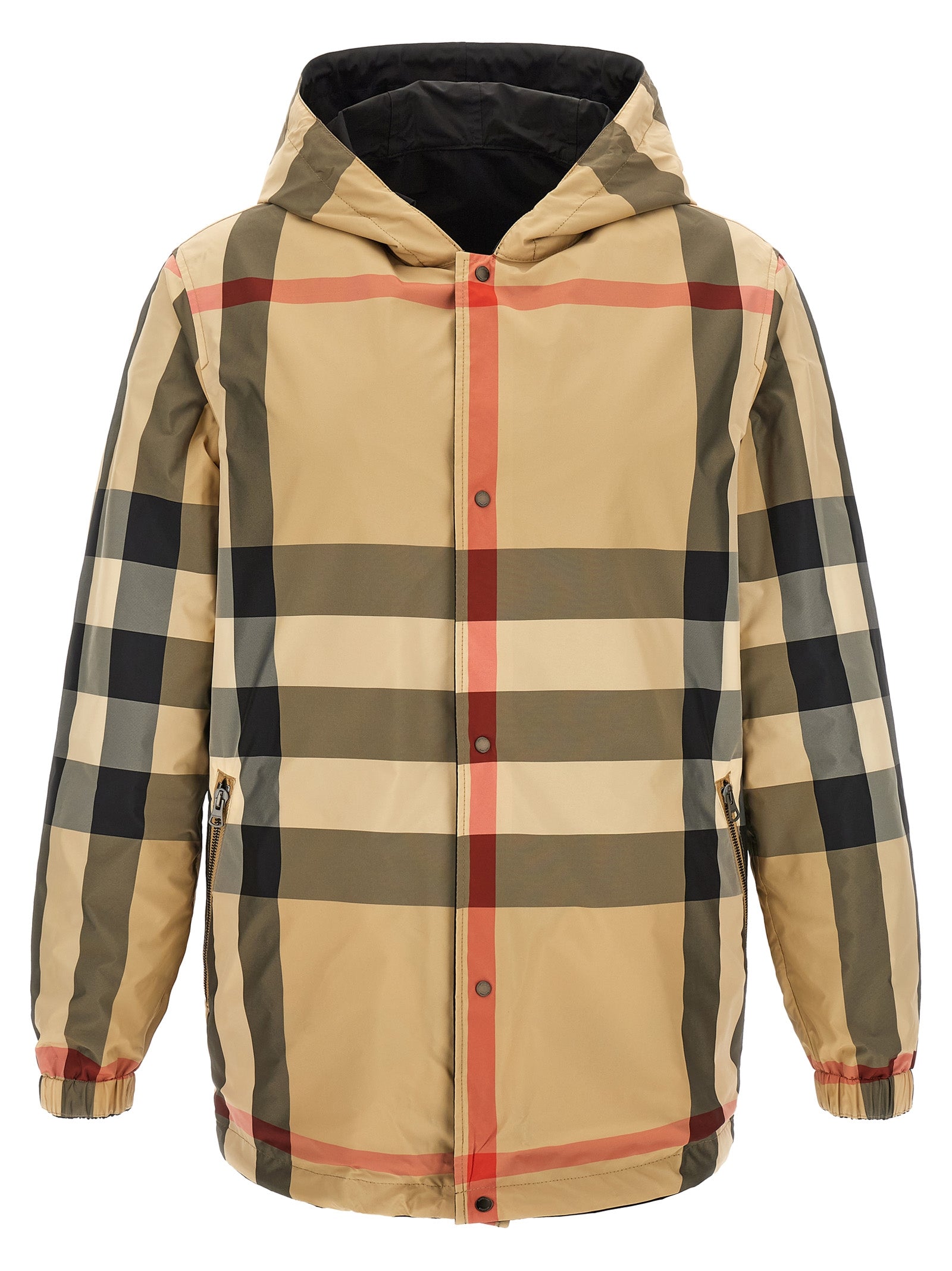 Burberry 'Elmhurst' Hooded Reversible Jacket