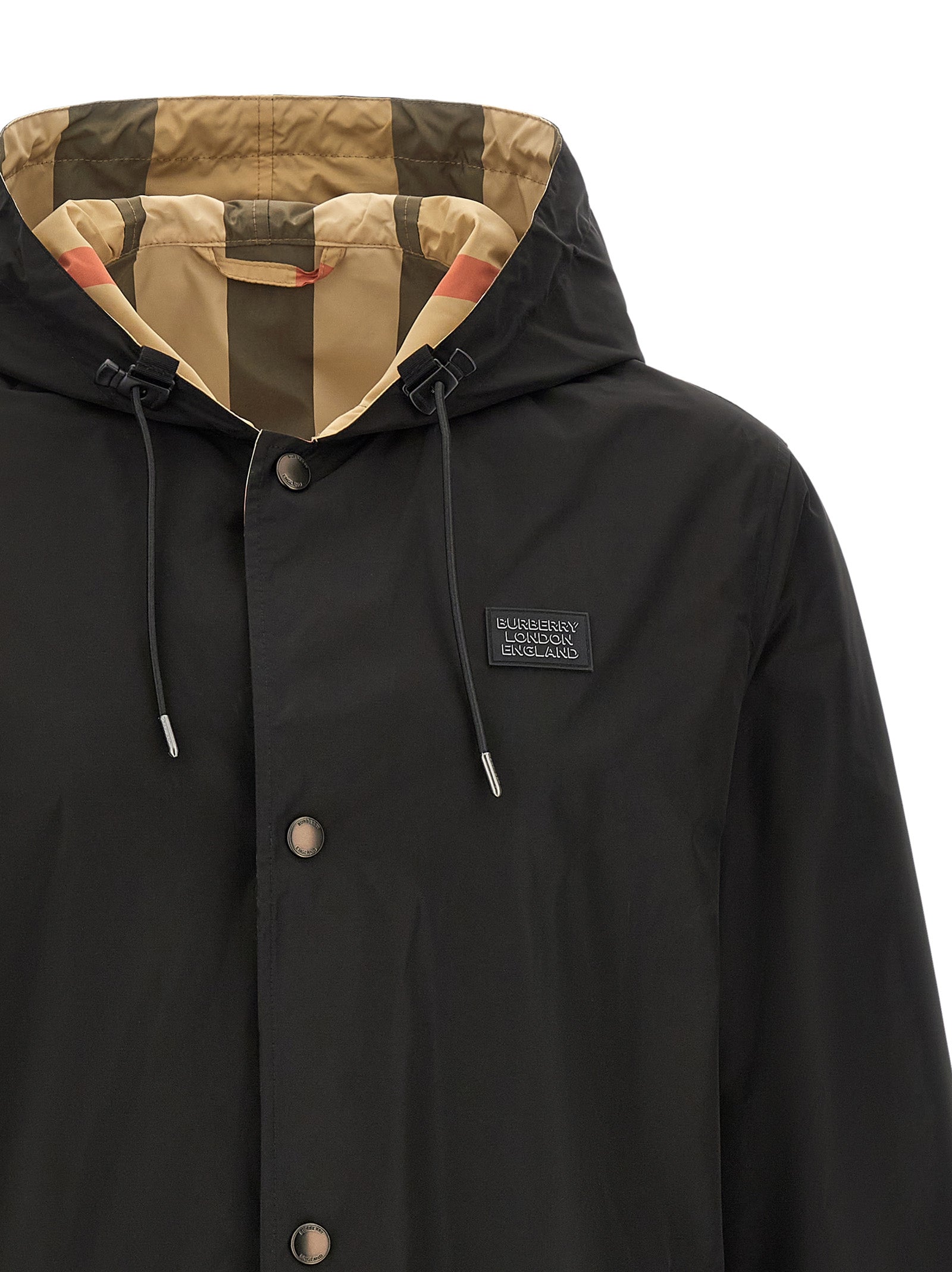 Burberry 'Elmhurst' Hooded Reversible Jacket