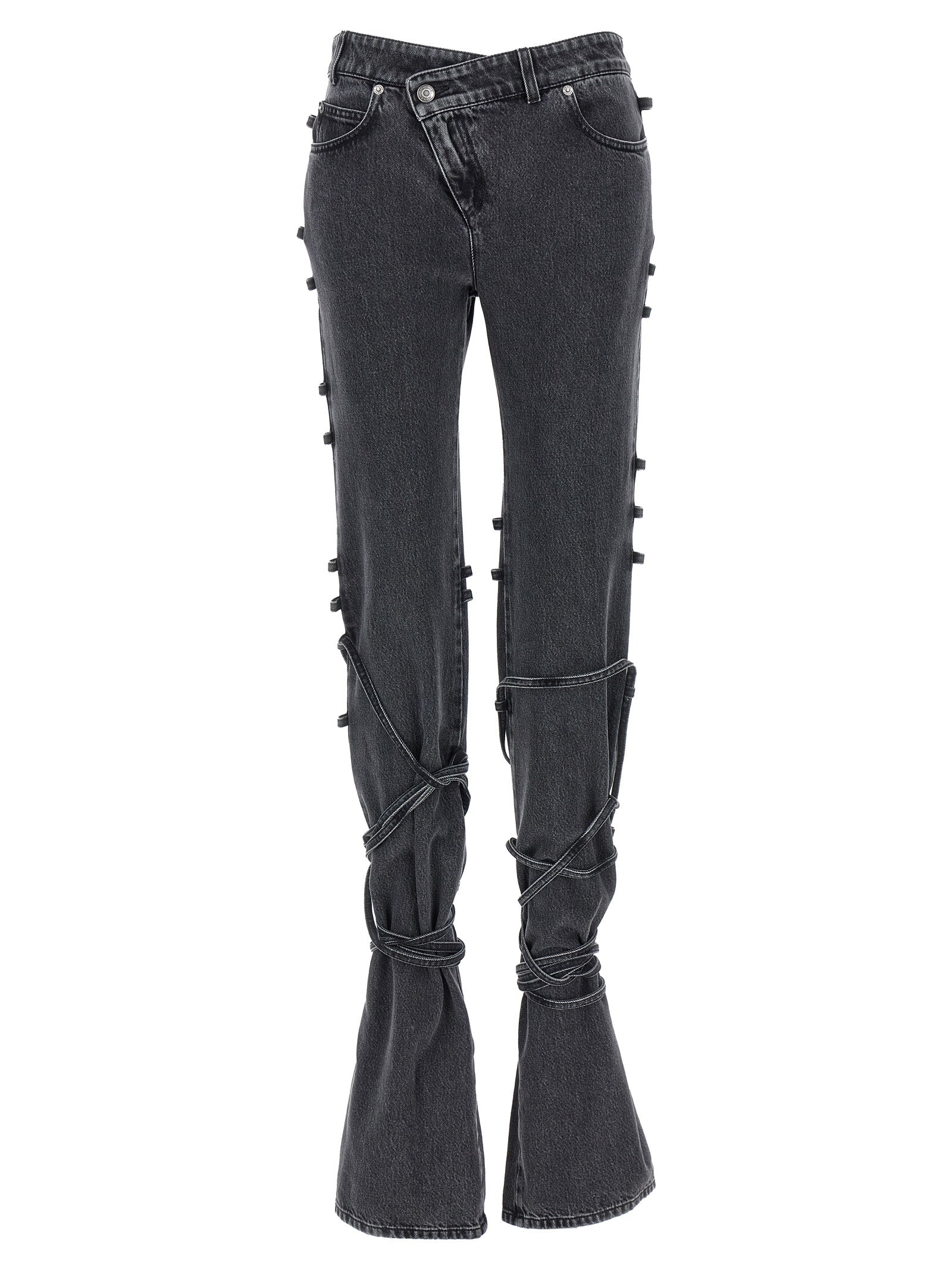 Alexander Mcqueen Jeans Asymmetric Closure