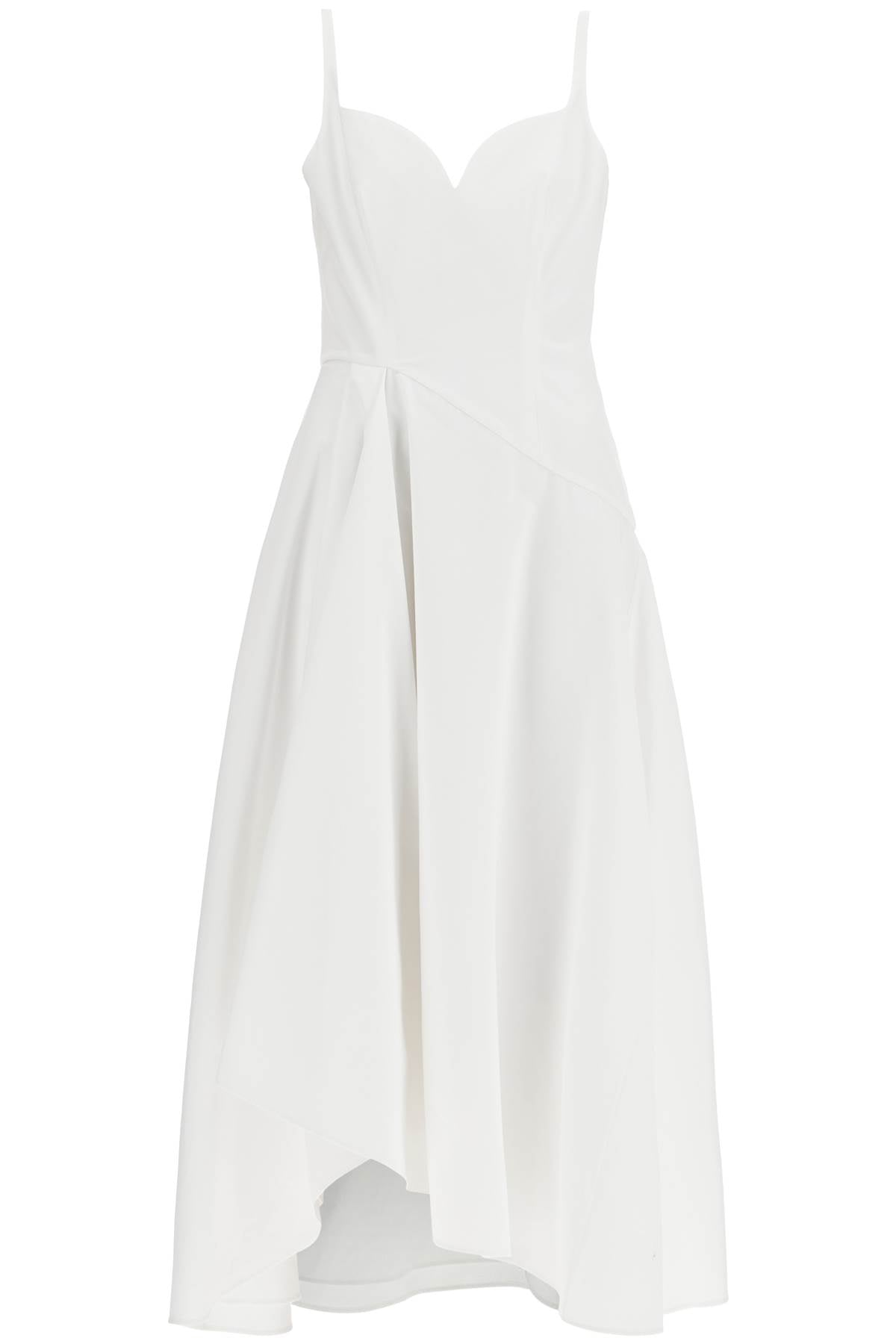 Alexander Mcqueen Midi Dress With Sweetheart Neckline