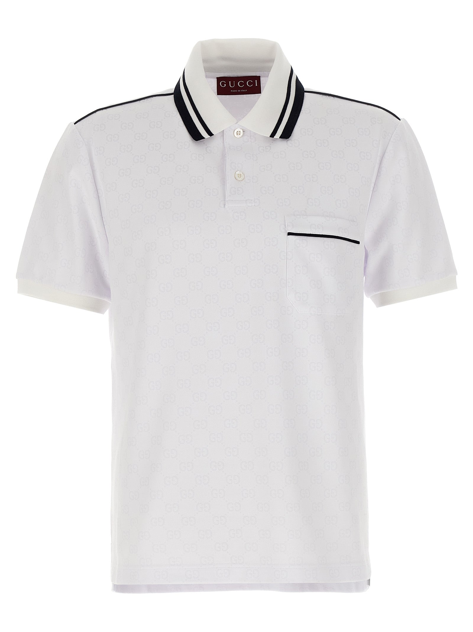 Gucci Gg Jacquard Polo Shirt