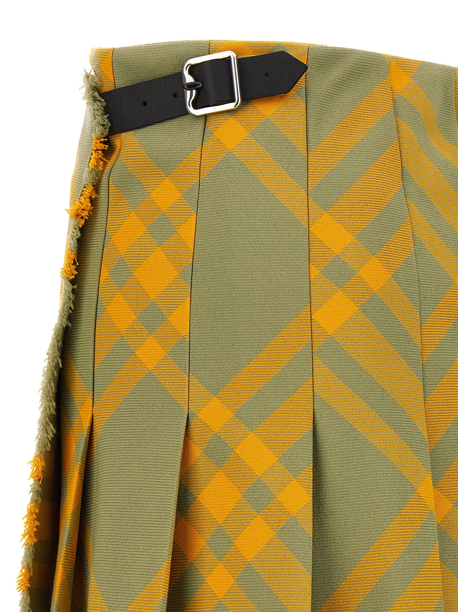 Burberry Check Kilt Skirt