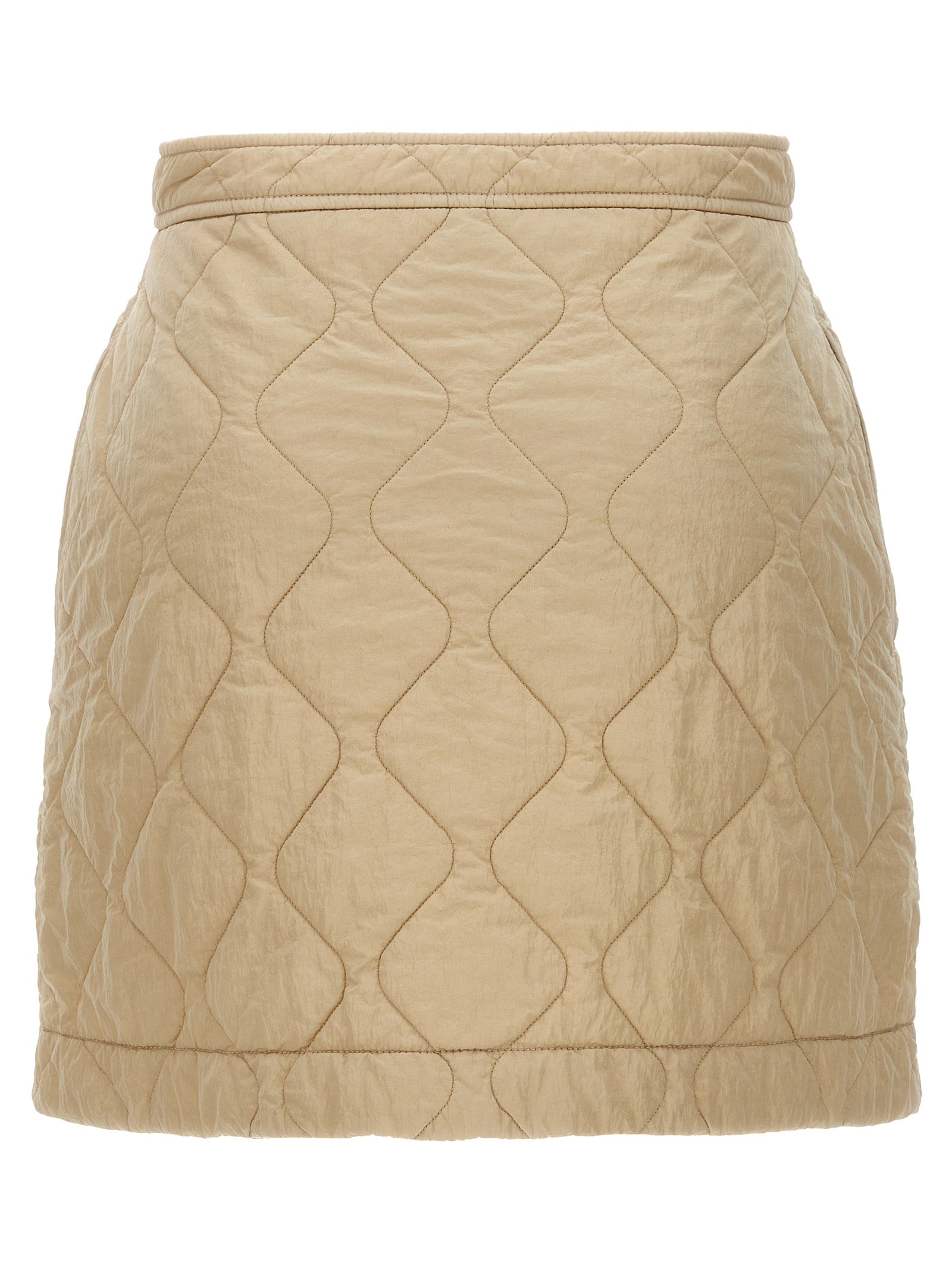 Burberry Quilted Nylon Skirt