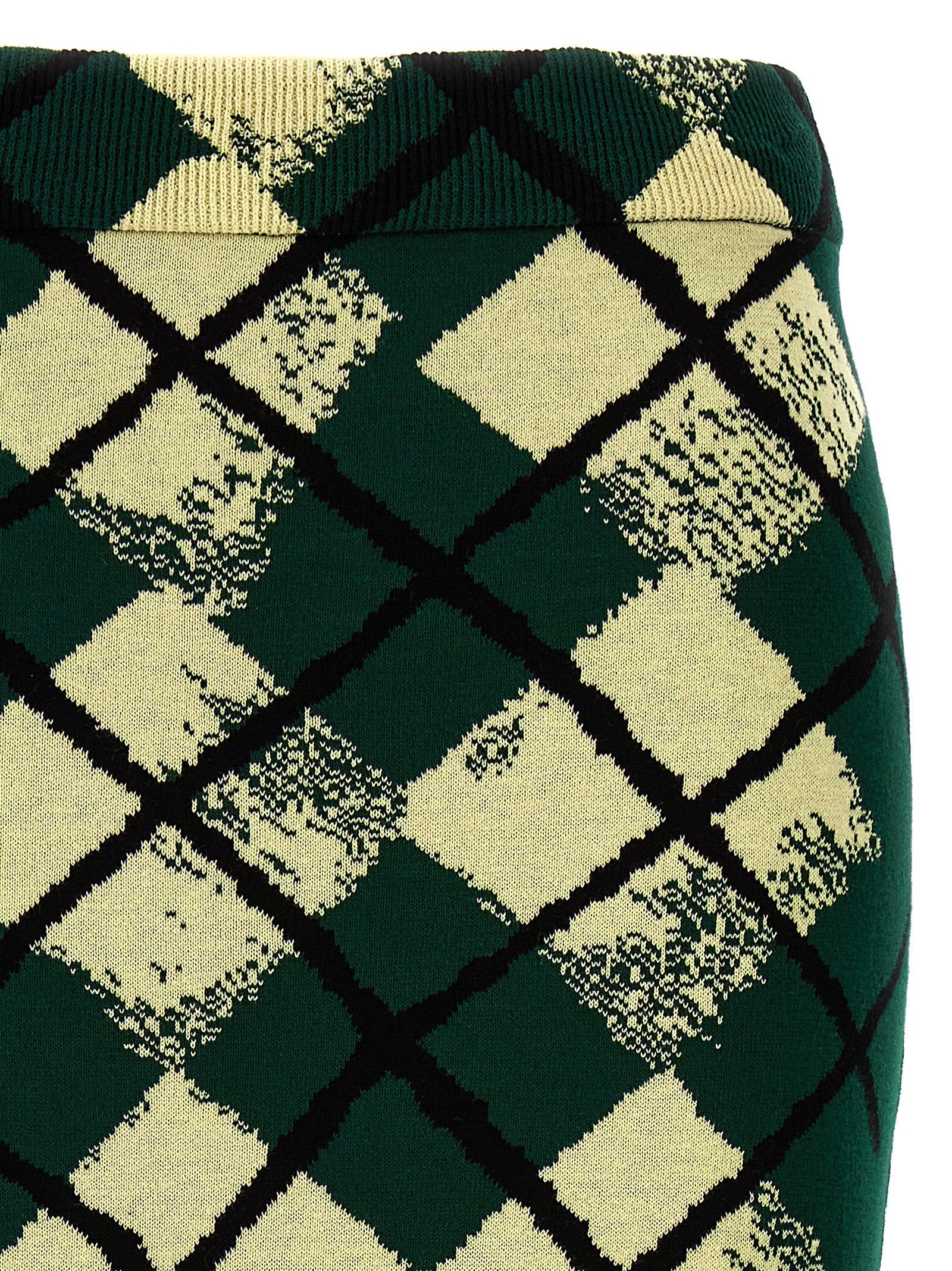 Burberry Argyle Pattern Skirt