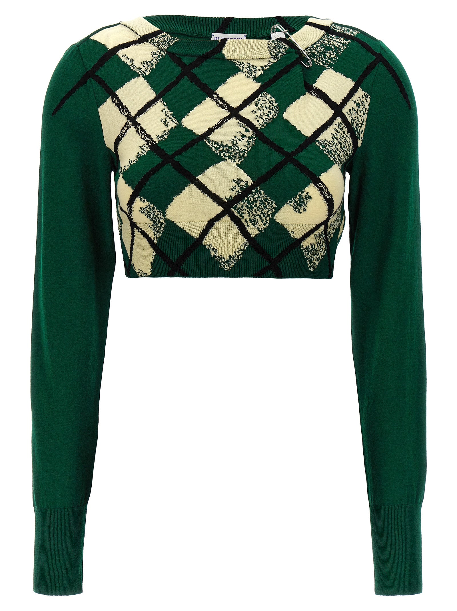 Burberry Argyle Pattern Sweater