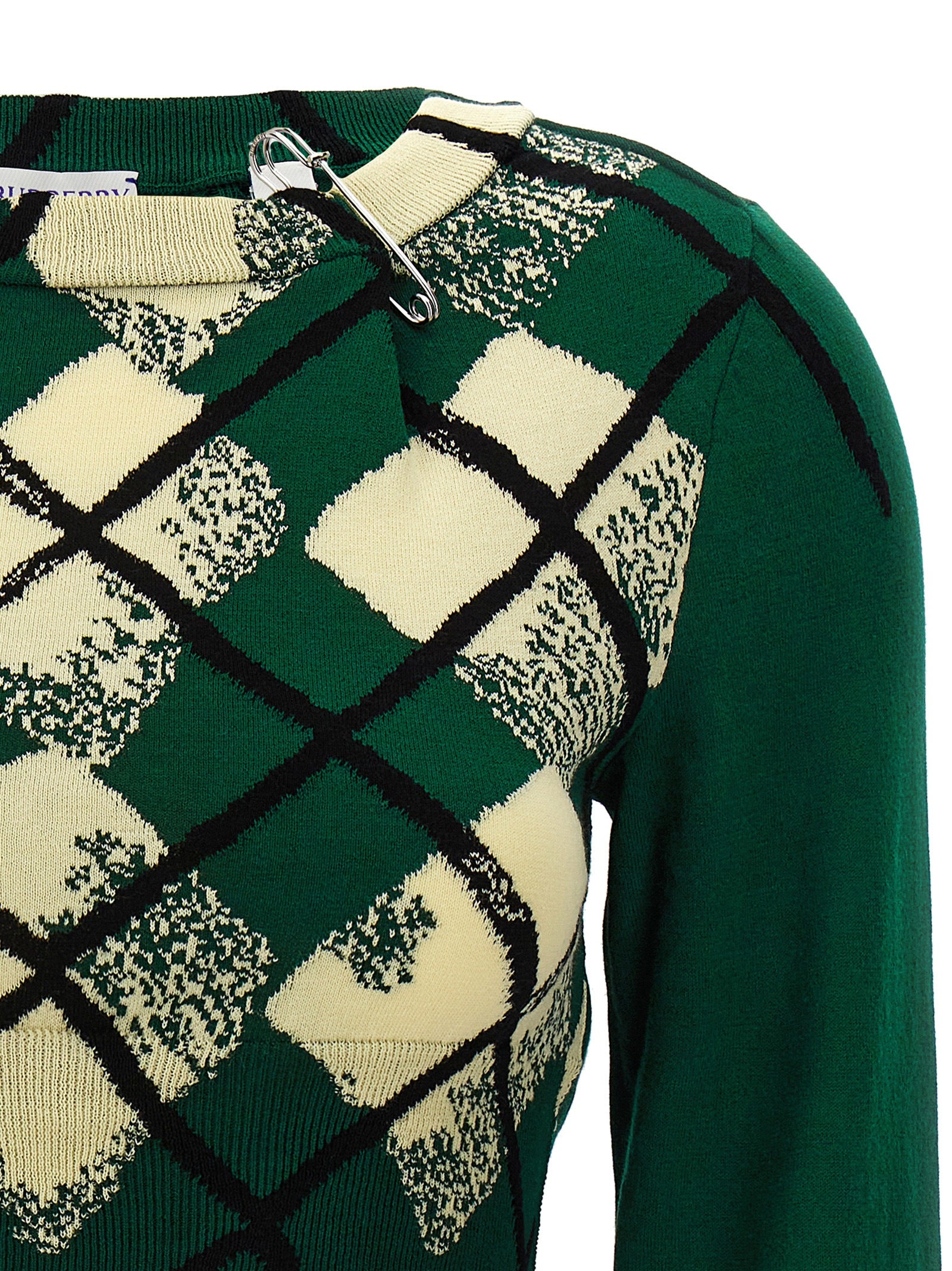 Burberry Argyle Pattern Sweater