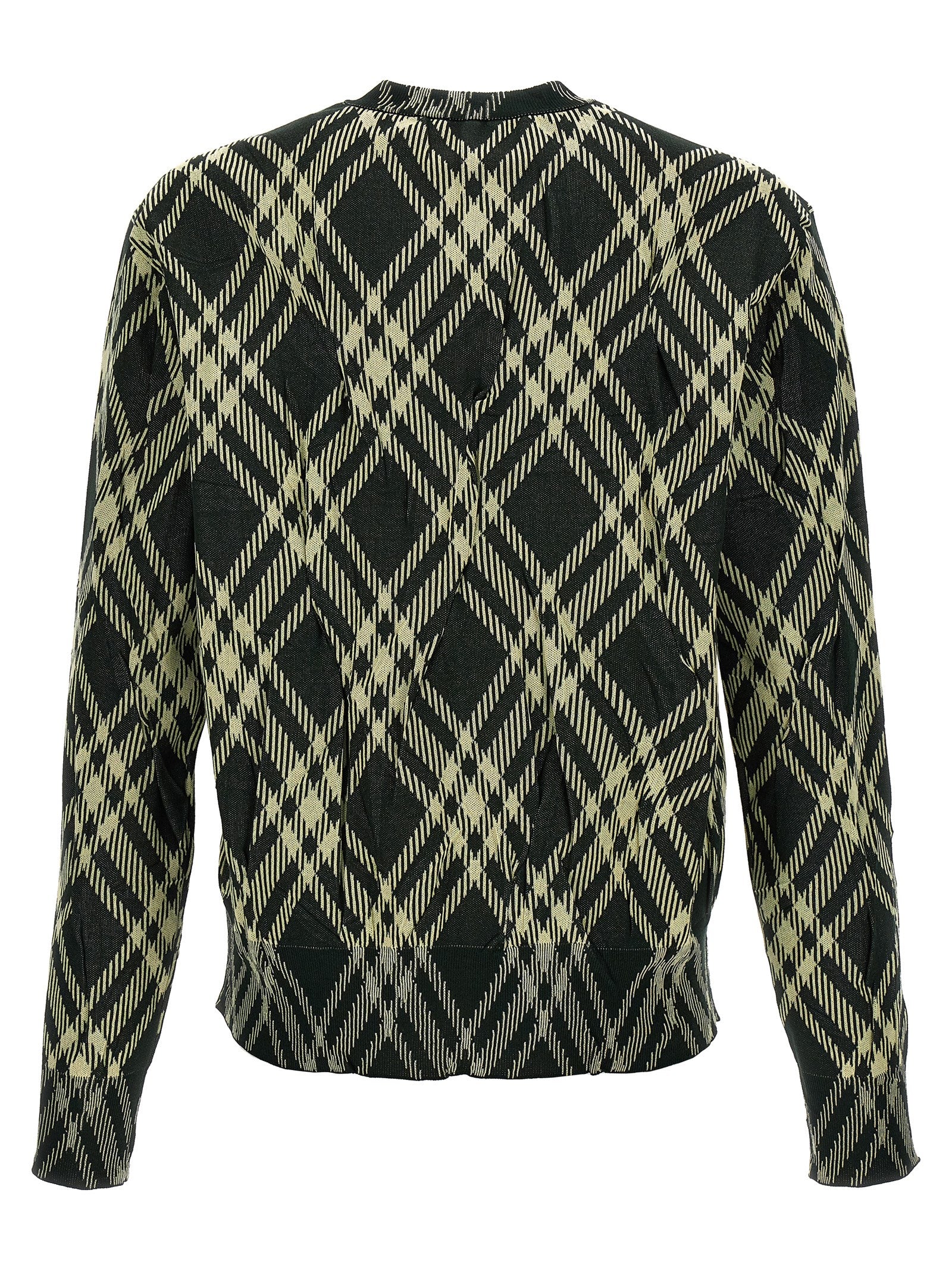 Burberry Check Crinkled Sweater