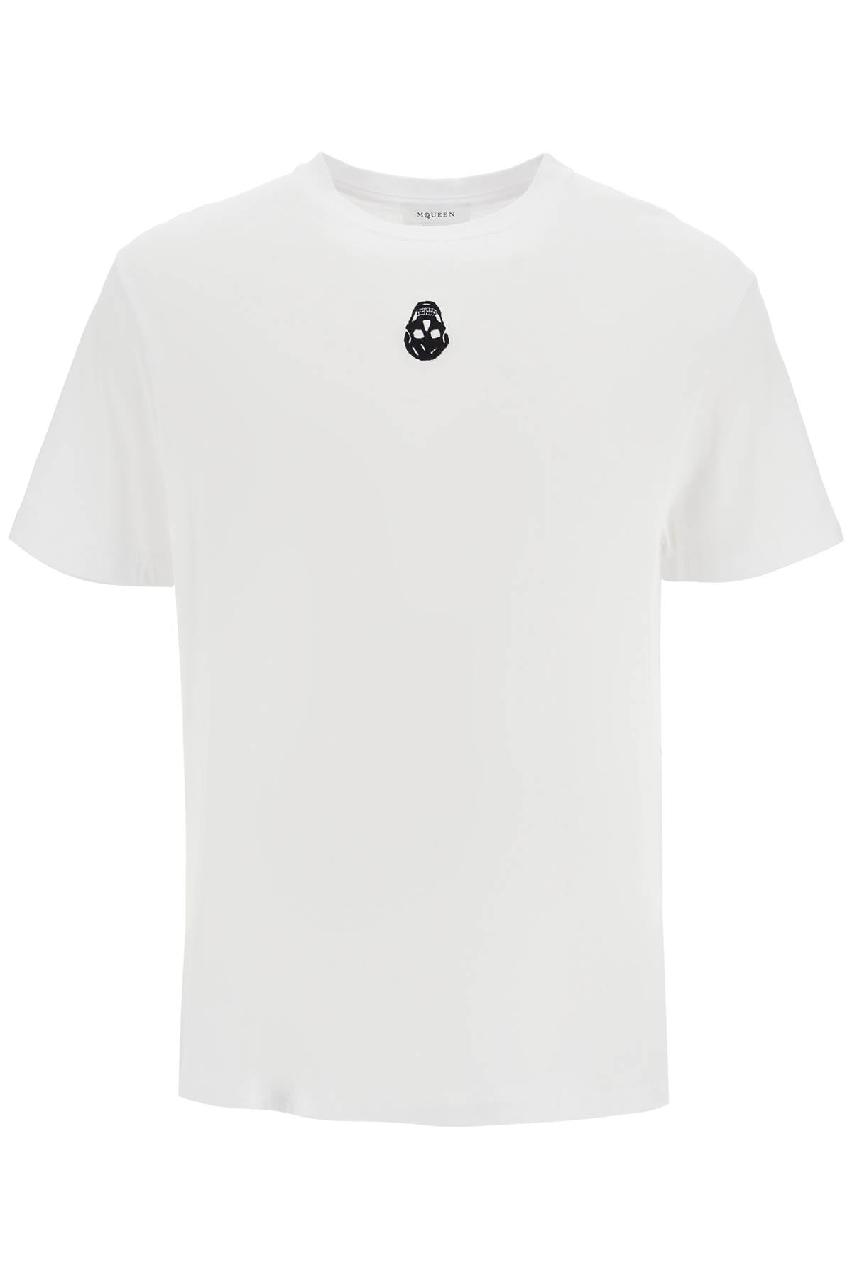 Alexander Mcqueen Skull Embroidered T-Shirt