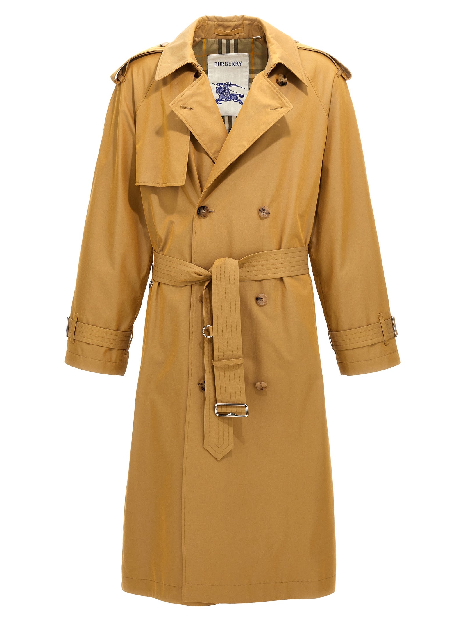 Burberry Double-Breasted Long Trench Coat