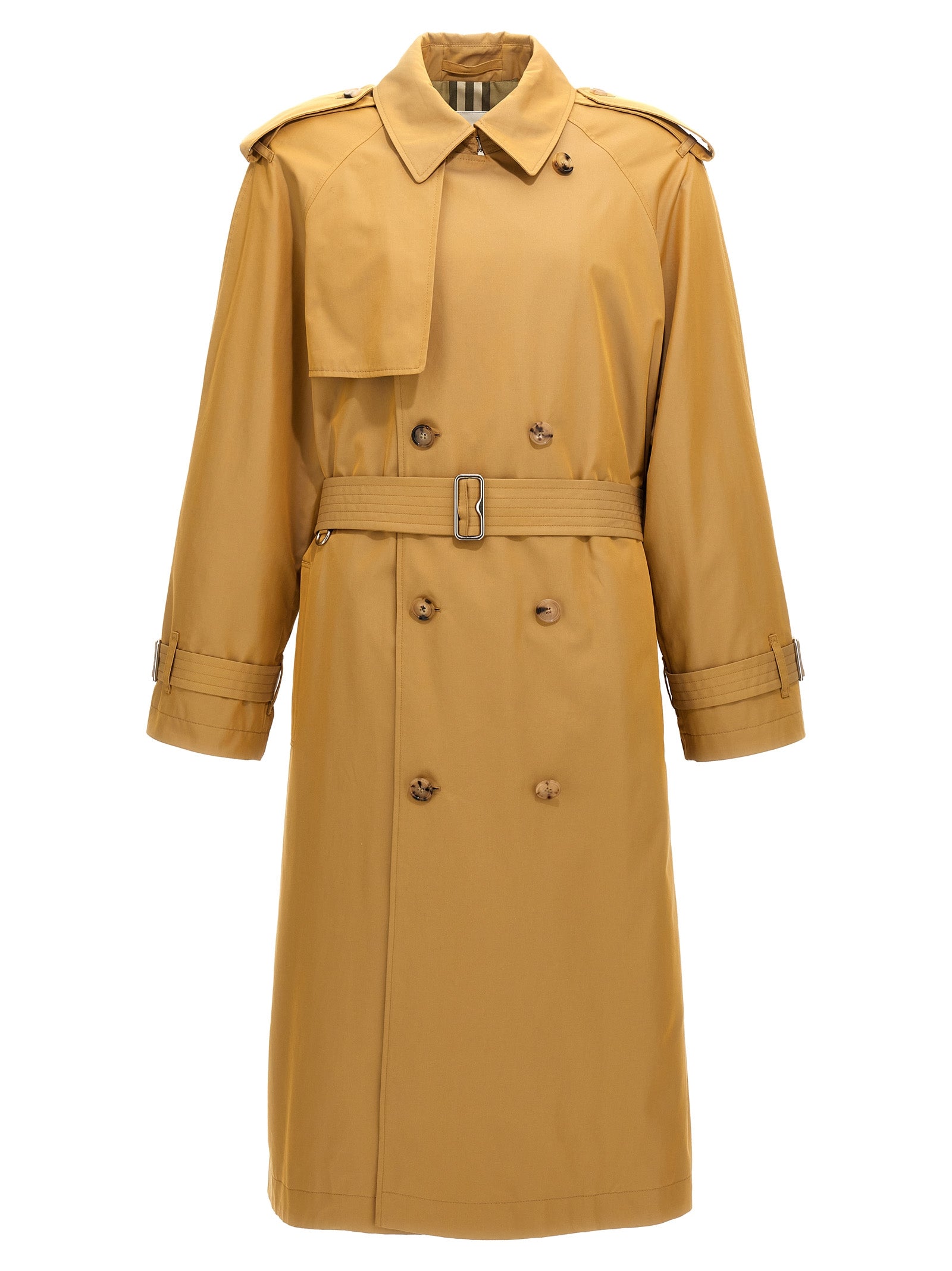 Burberry Double-Breasted Long Trench Coat