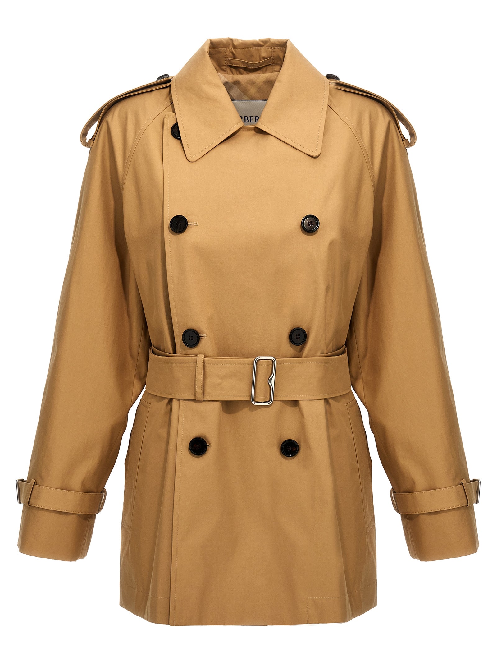 Burberry Double-Breasted Short Trench Coat